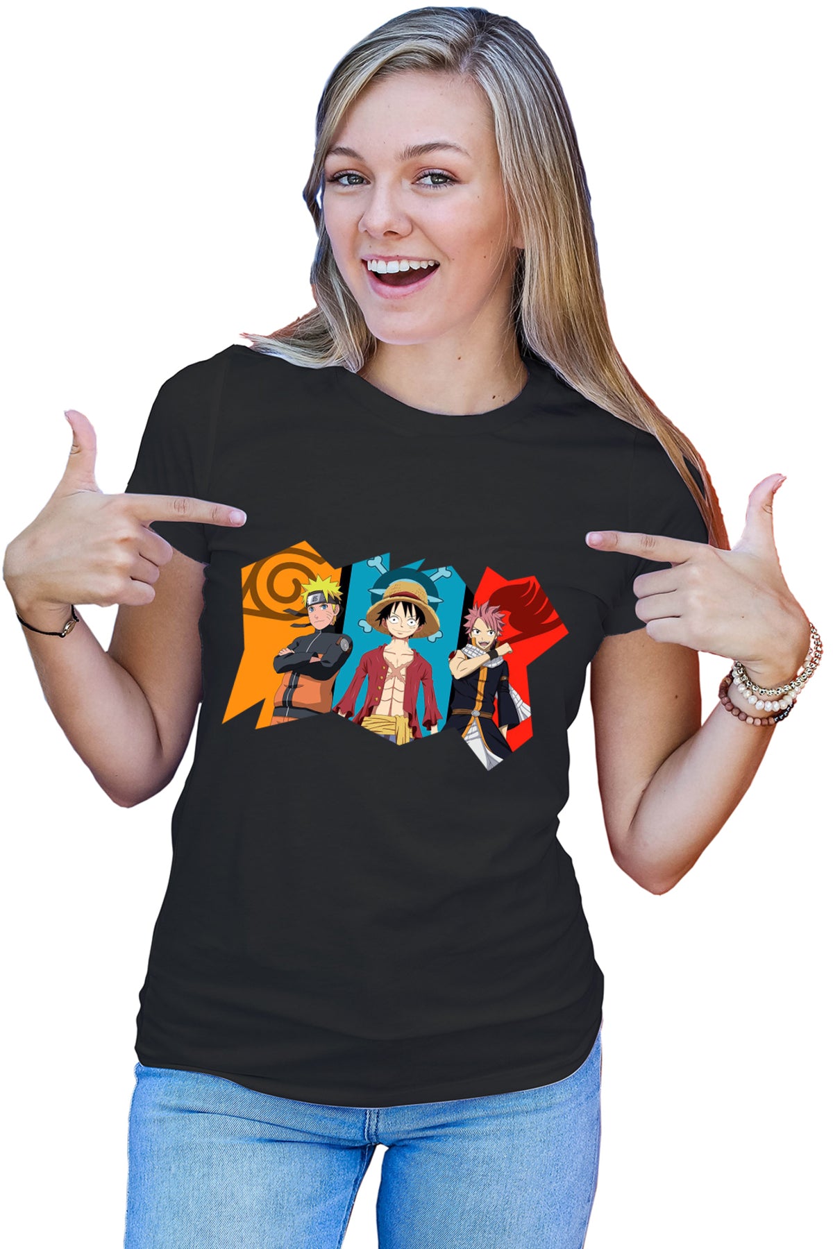 Tricou dama Fairy Tail Naruto One Piece Best Guild Anime
