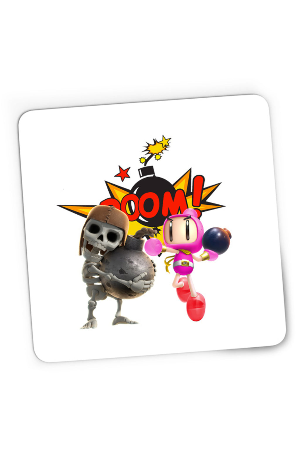 Mousepad Gaming Clash Royale Bomberman Skeleton Special Ability, 21x19 cm