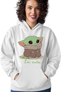 Hanorac dama Baby Yoda Angry Cute Mondorian