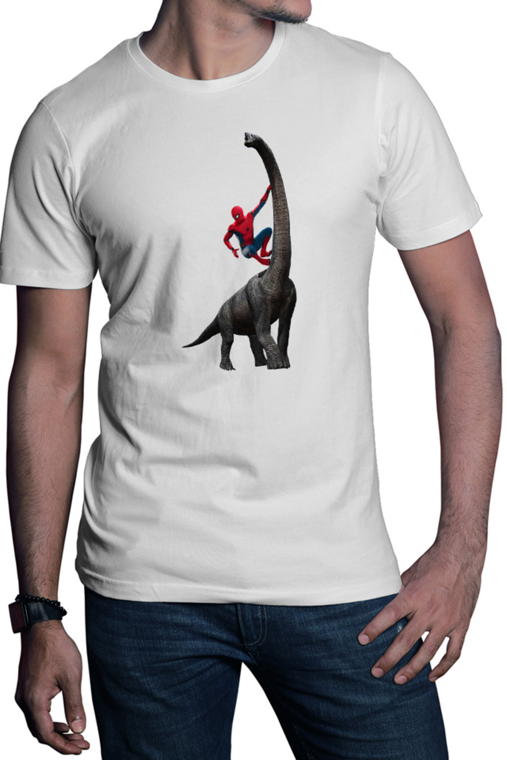 Tricou barbati Jurassic Park Dinossaurs Spiderman Avangers