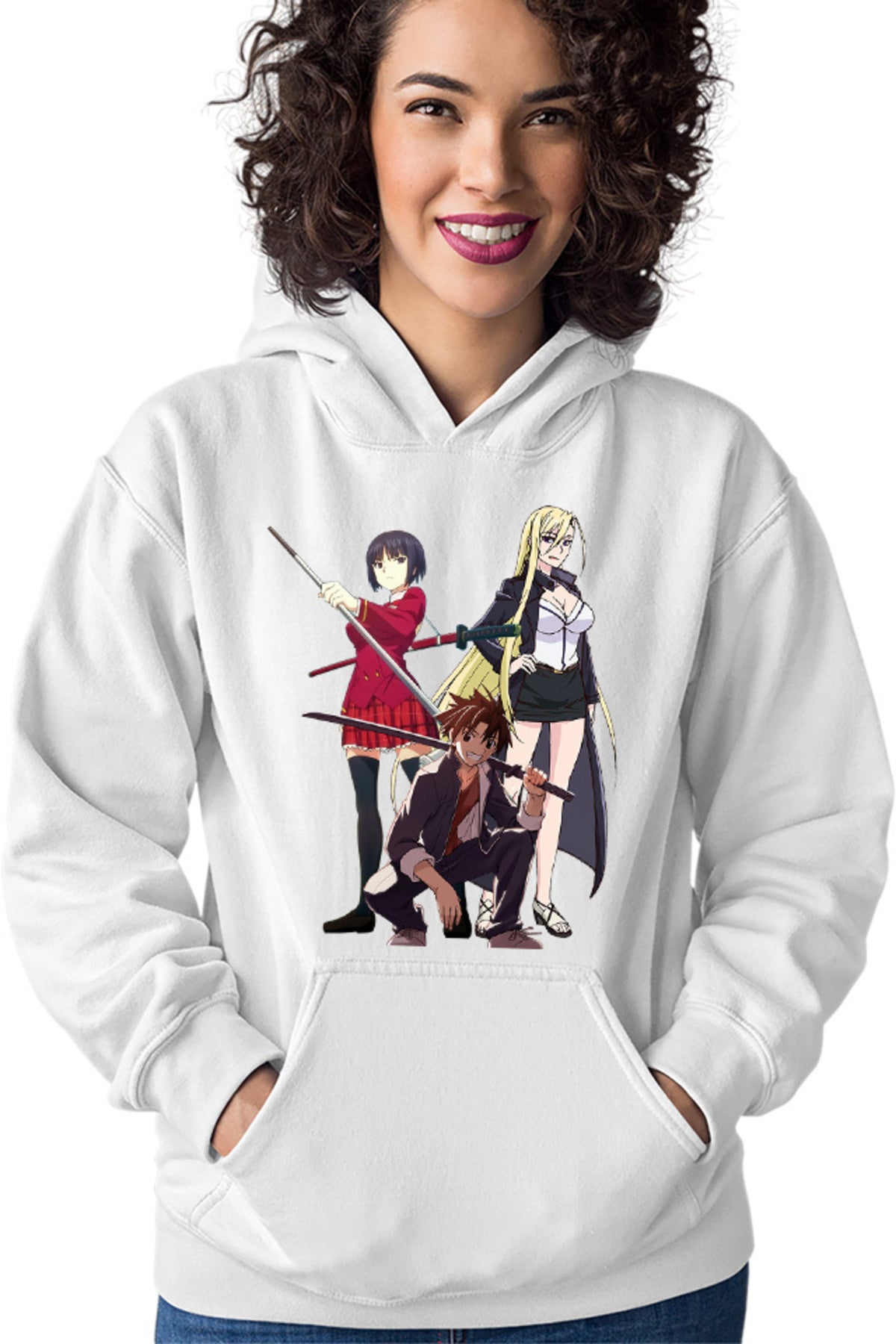 Hanorac dama UQ Holder Touta McDowell Orta Katana Sci-fi Anime School