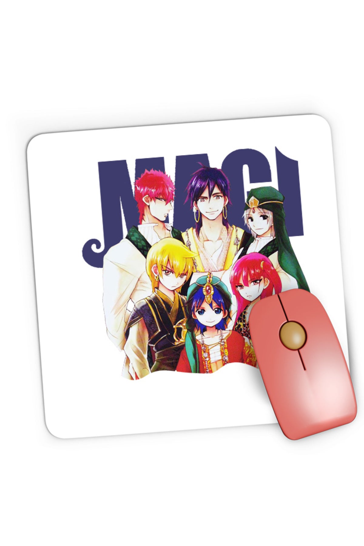Mousepad Gaming Magi The Labyrinth of Magic Dream Team Photo Magic Dungeon Power, 21x19 cm
