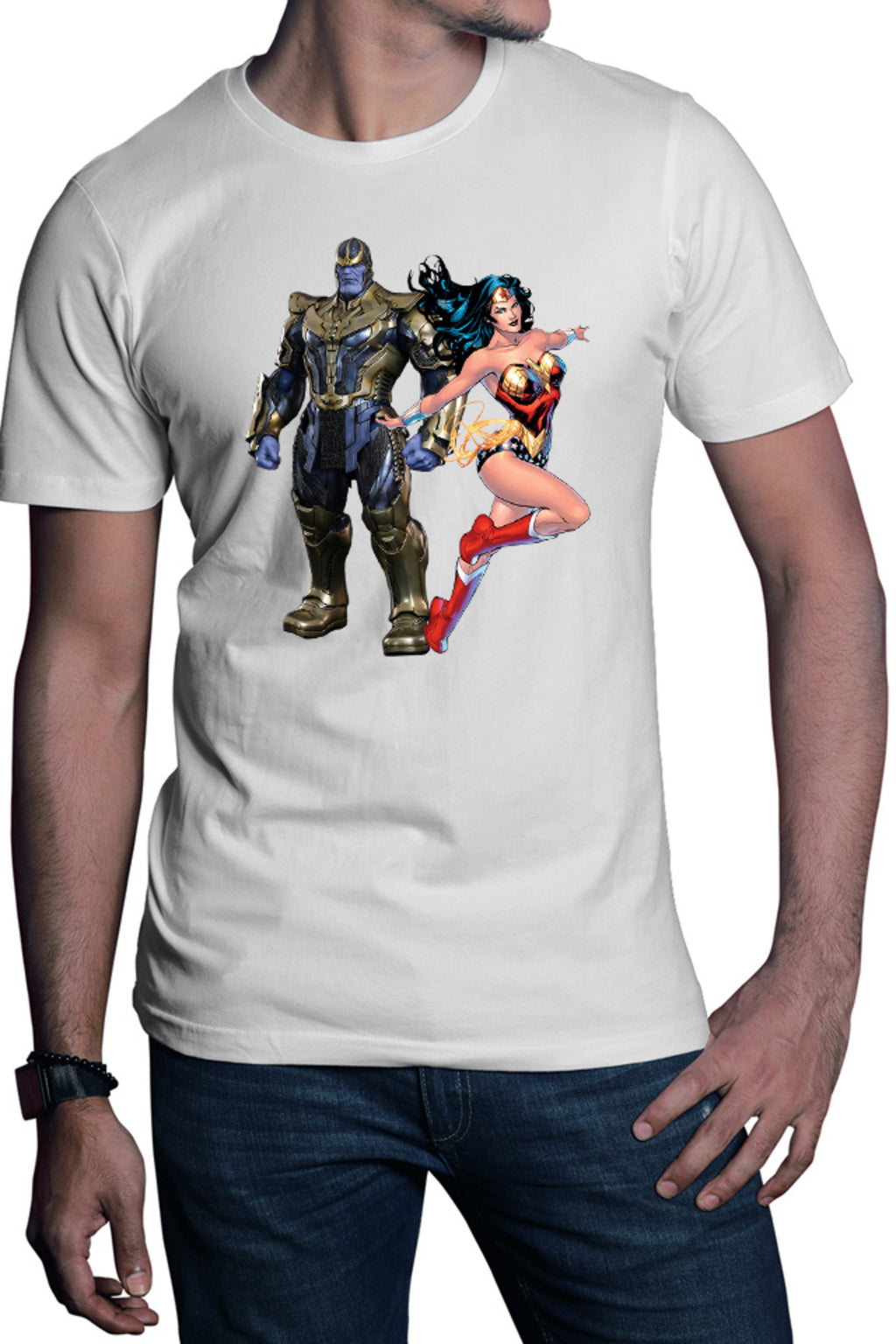 Tricou barbati Thanos Wonder Woman Hero Villian Star
