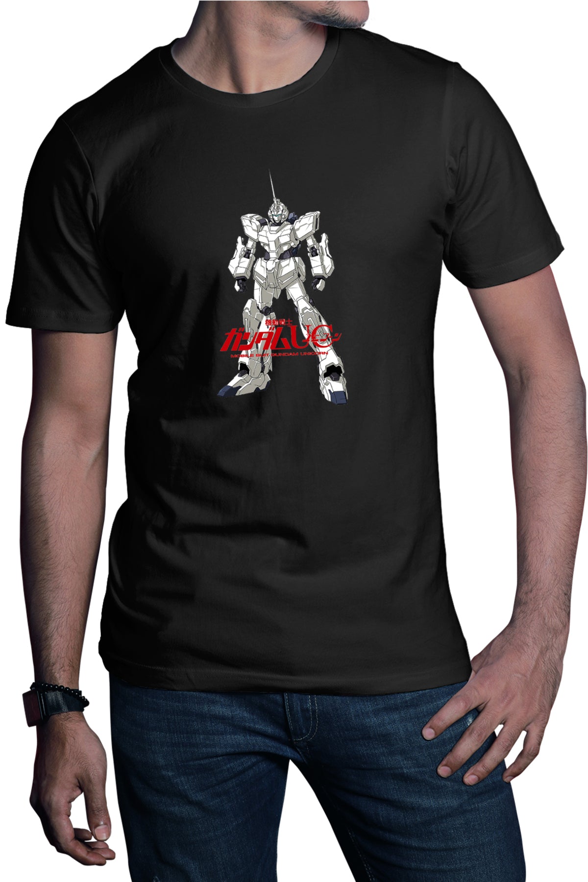 Tricou barbati dam Mobile Suit Robot Fox Manga