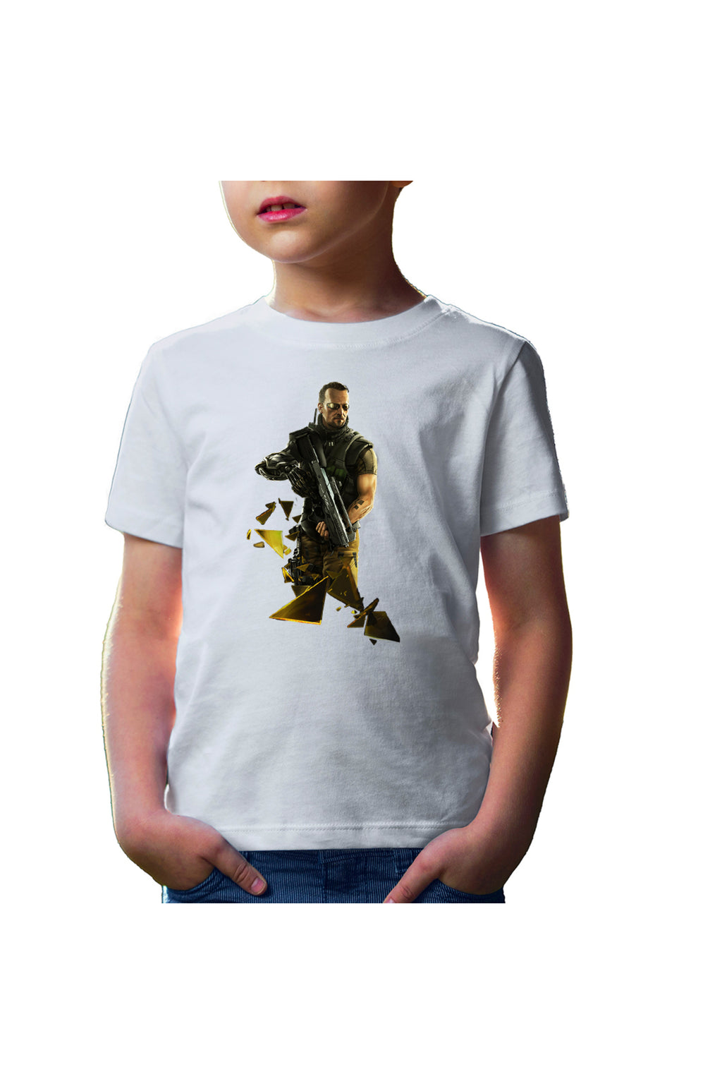 Tricou copii Deus Ex Human Revolution Cyberpunk Icarus Effect