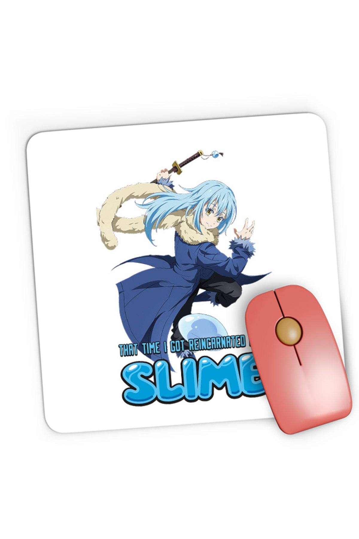 Mousepad Gaming TenSura Slime Isekai Rinmuru OP Overpower Strong, 21x19 cm