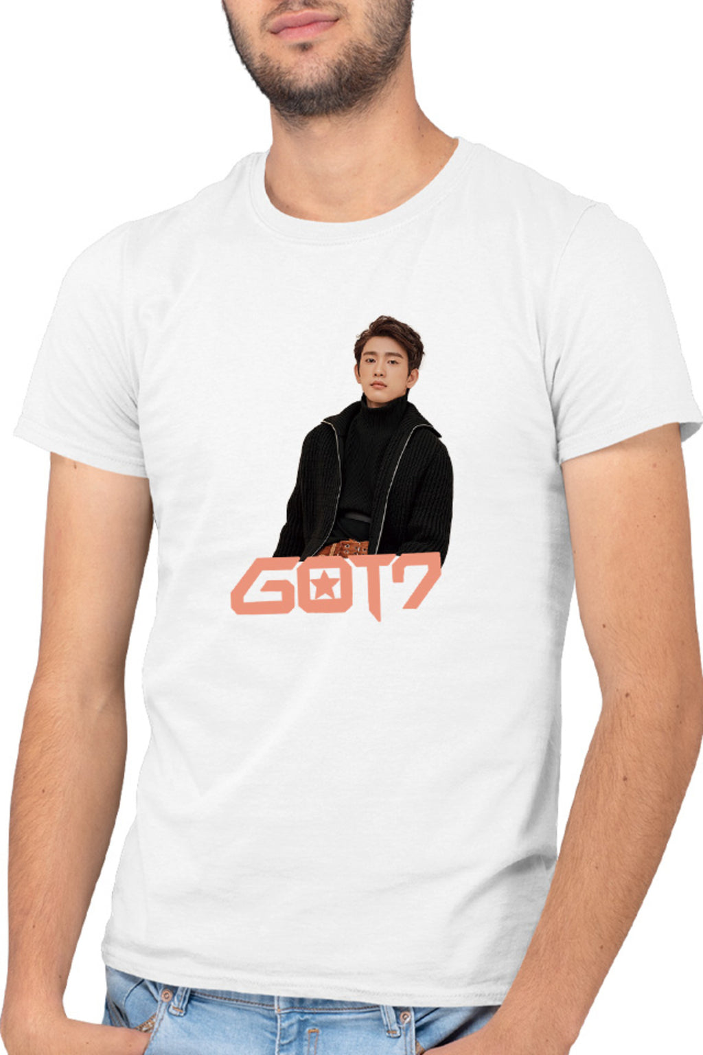 Tricou barbati Got7 Jinyoung y Idol Korean American Winter Concept