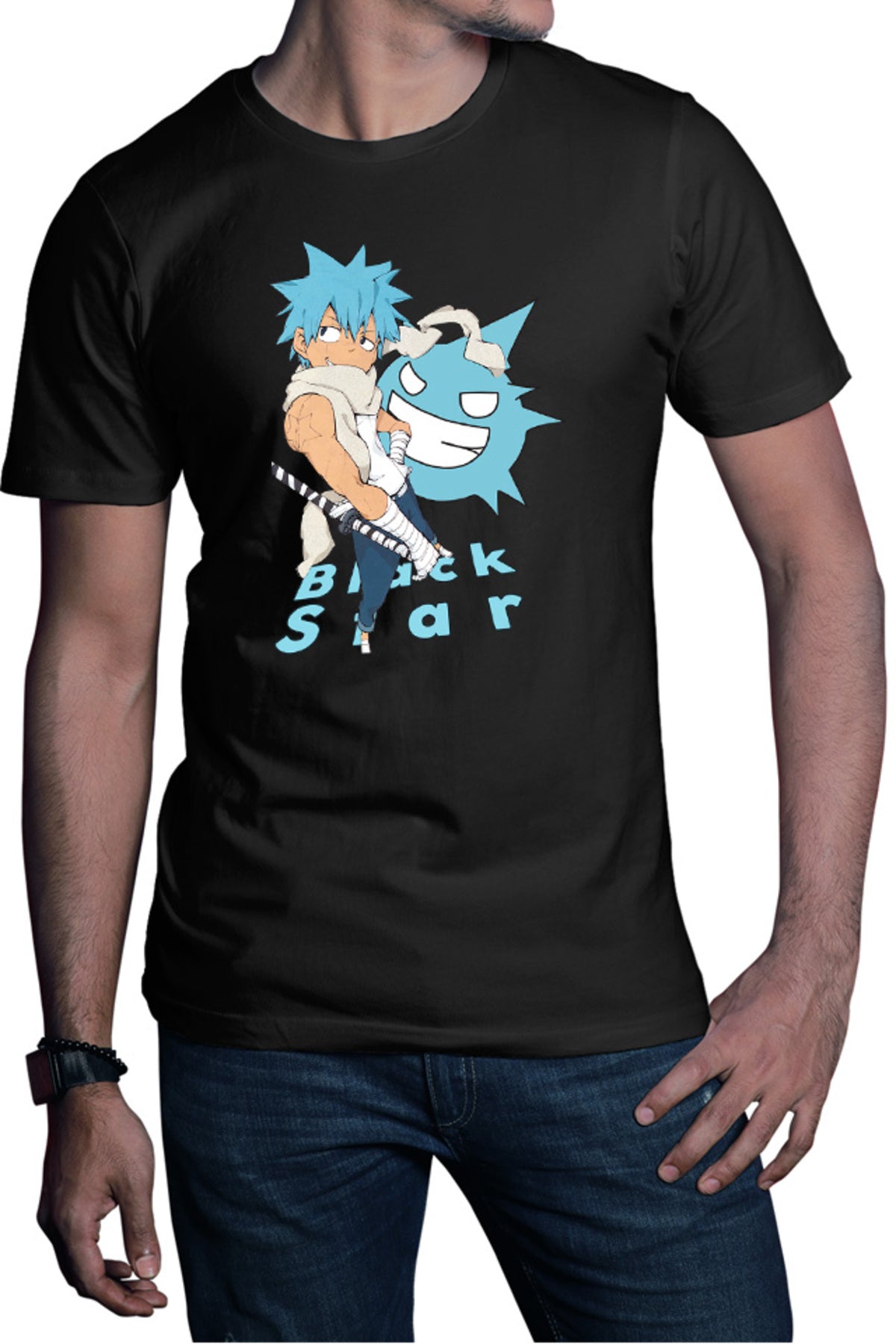 Tricou barbati Soul Eater Black Star Spirit Deseneanime Anime Manga