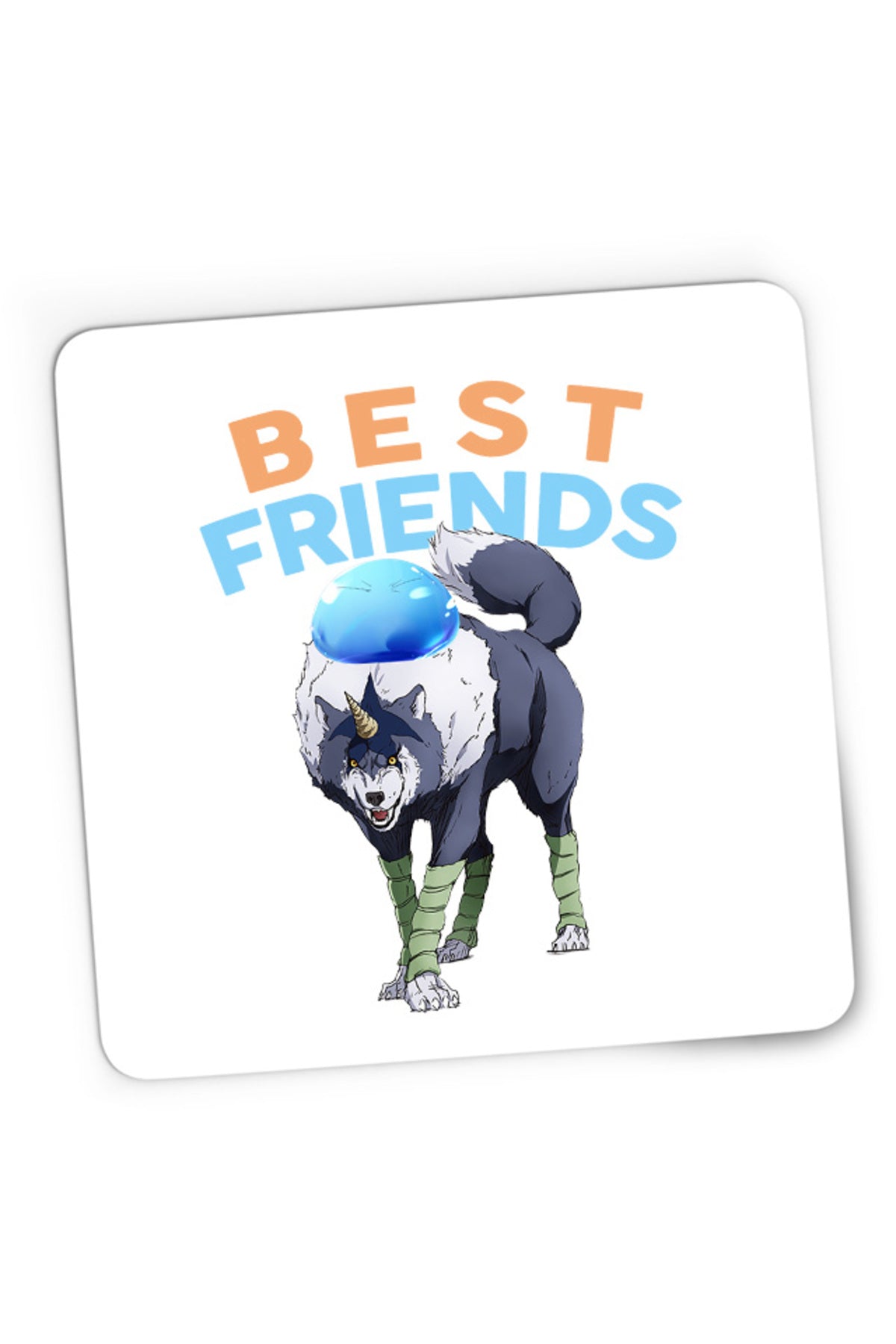 Mousepad Gaming TenSura Slime Isekai Ranga Rinmuru Friends Dog, 21x19 cm