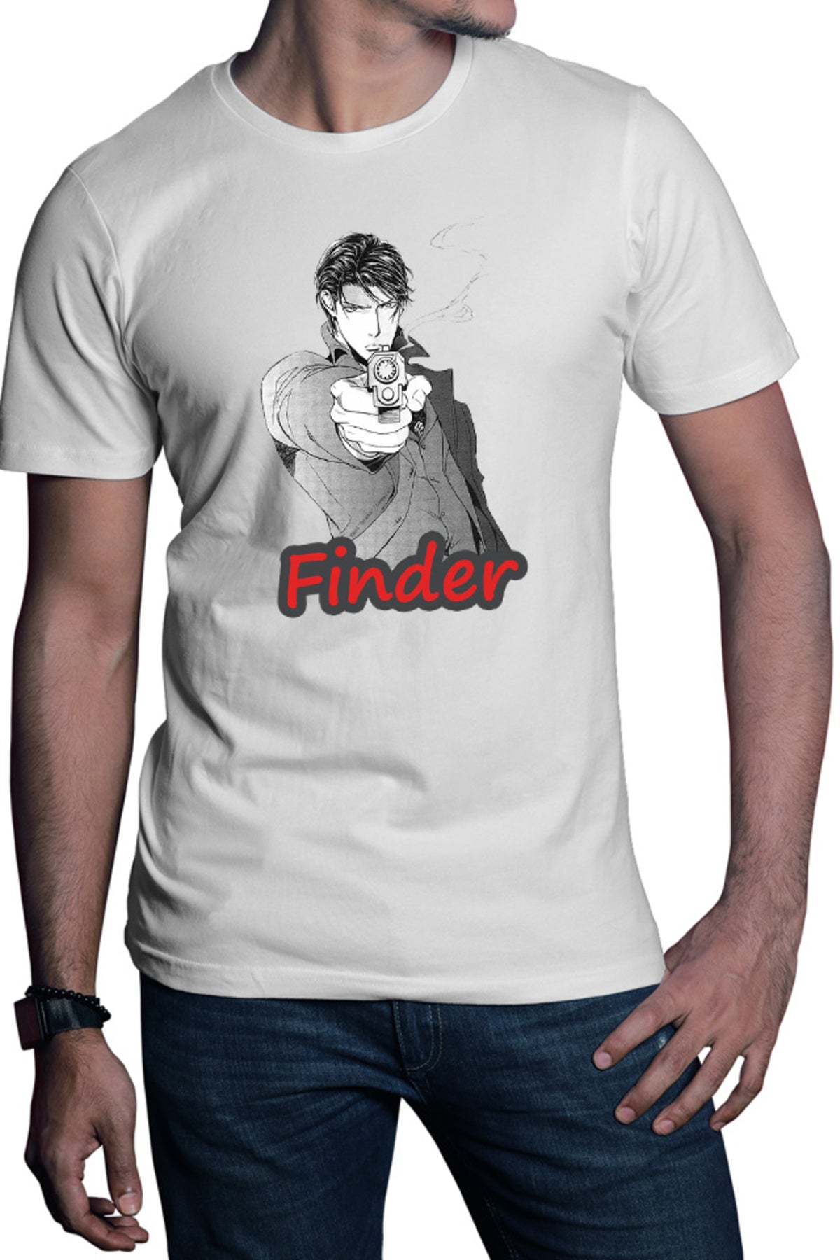 Tricou barbati Finder Asami Ryuuichi Police Gay Anime