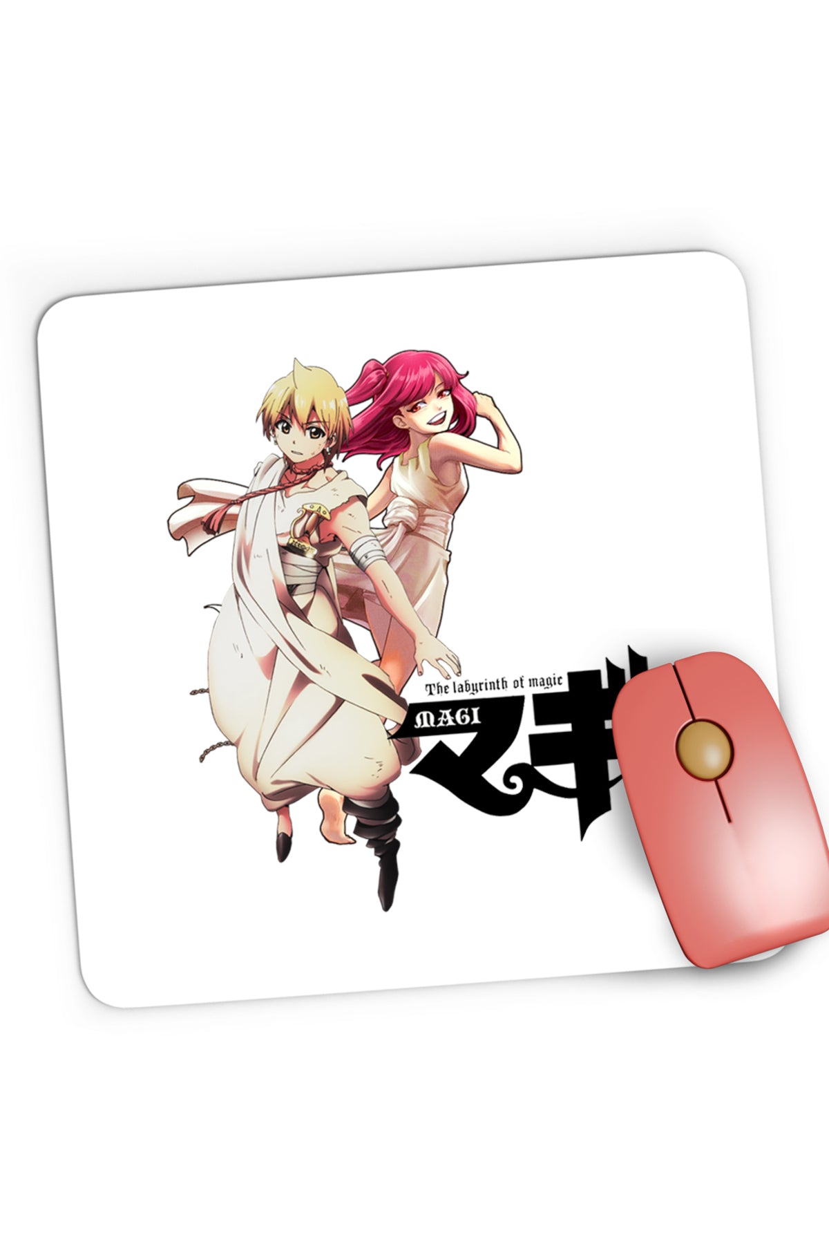 Mousepad Gaming Magi The Labyrinth of Magic Ringke Morgiana Heroes, 21x19 cm