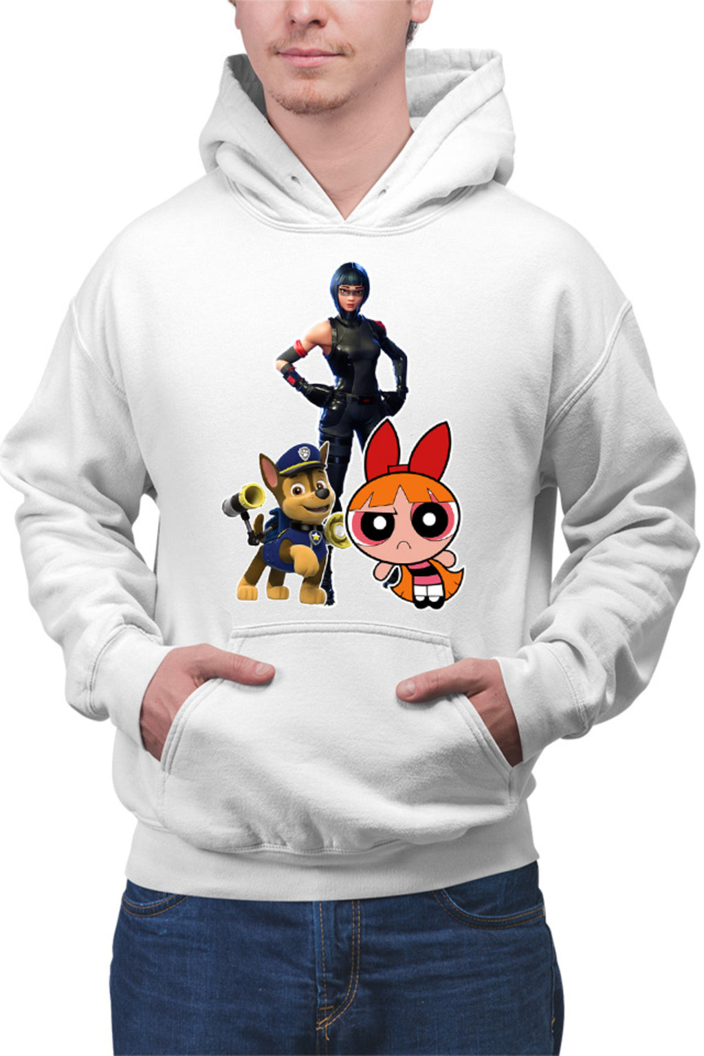 Hanorac barbati Fortnite Panter Cat Costume Skin Powerpuff Girls