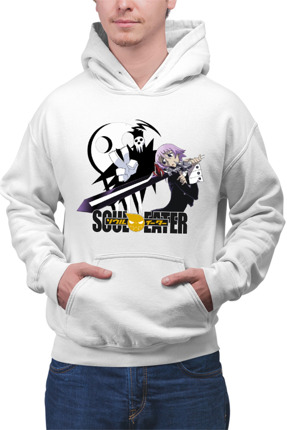 Hanorac barbati Soul Eater Death The Kid Crona Psihic Anime Comedy