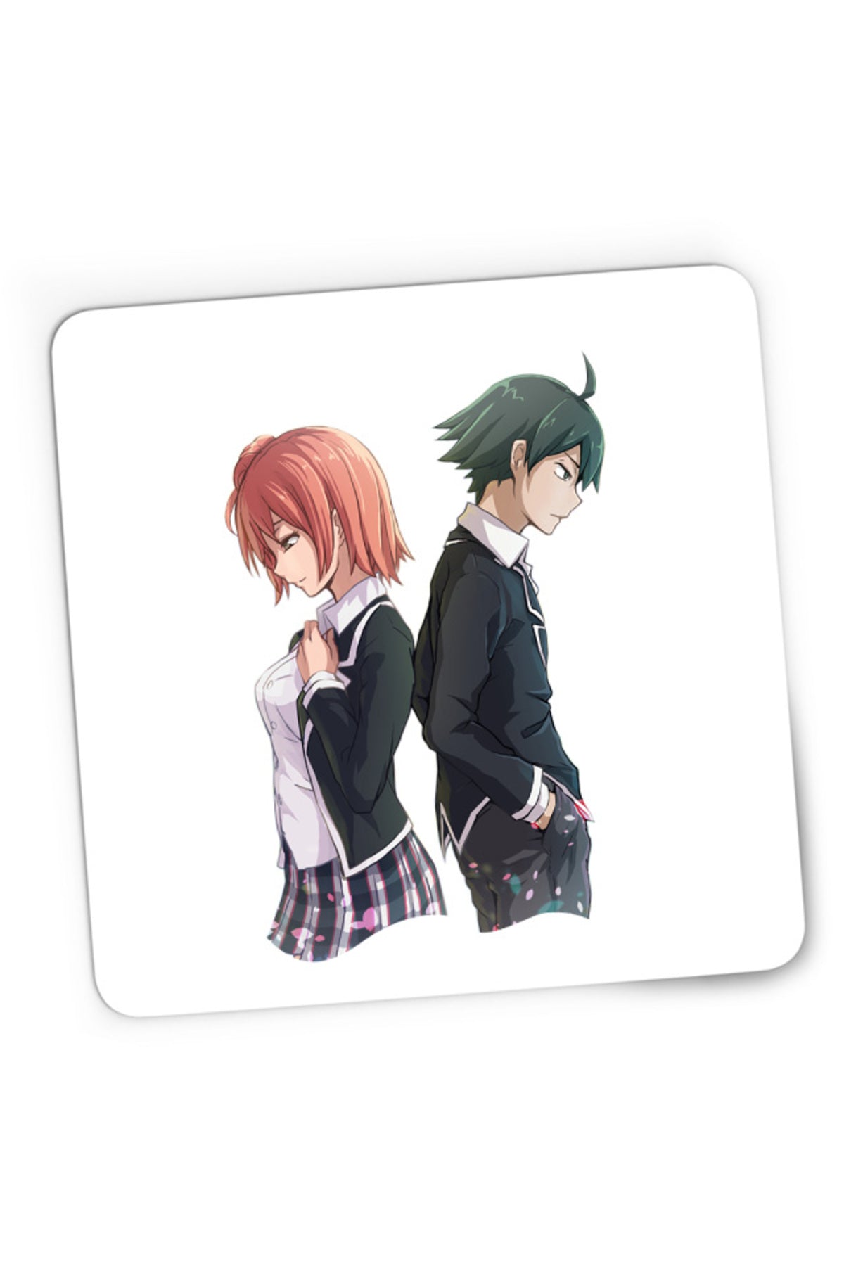 Mousepad Gaming OreGairu Hikigaya Yuigahama Yui Schoolmates Friends, 21x19 cm