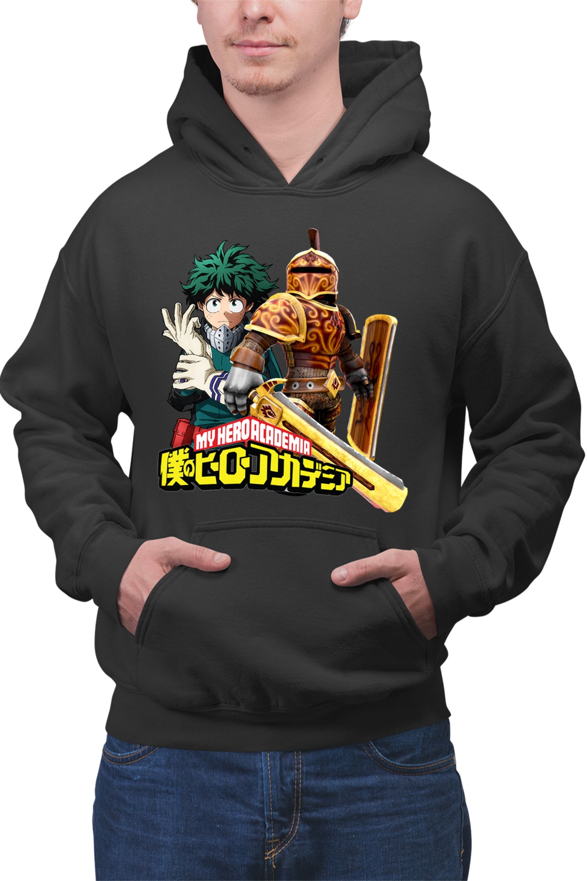 Hanorac barbati Roblox Knight My Hero Academia Deku Anime
