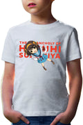 Tricou copii Haruhi Suzumiya Highschool Uniform Club SOS Fun Action