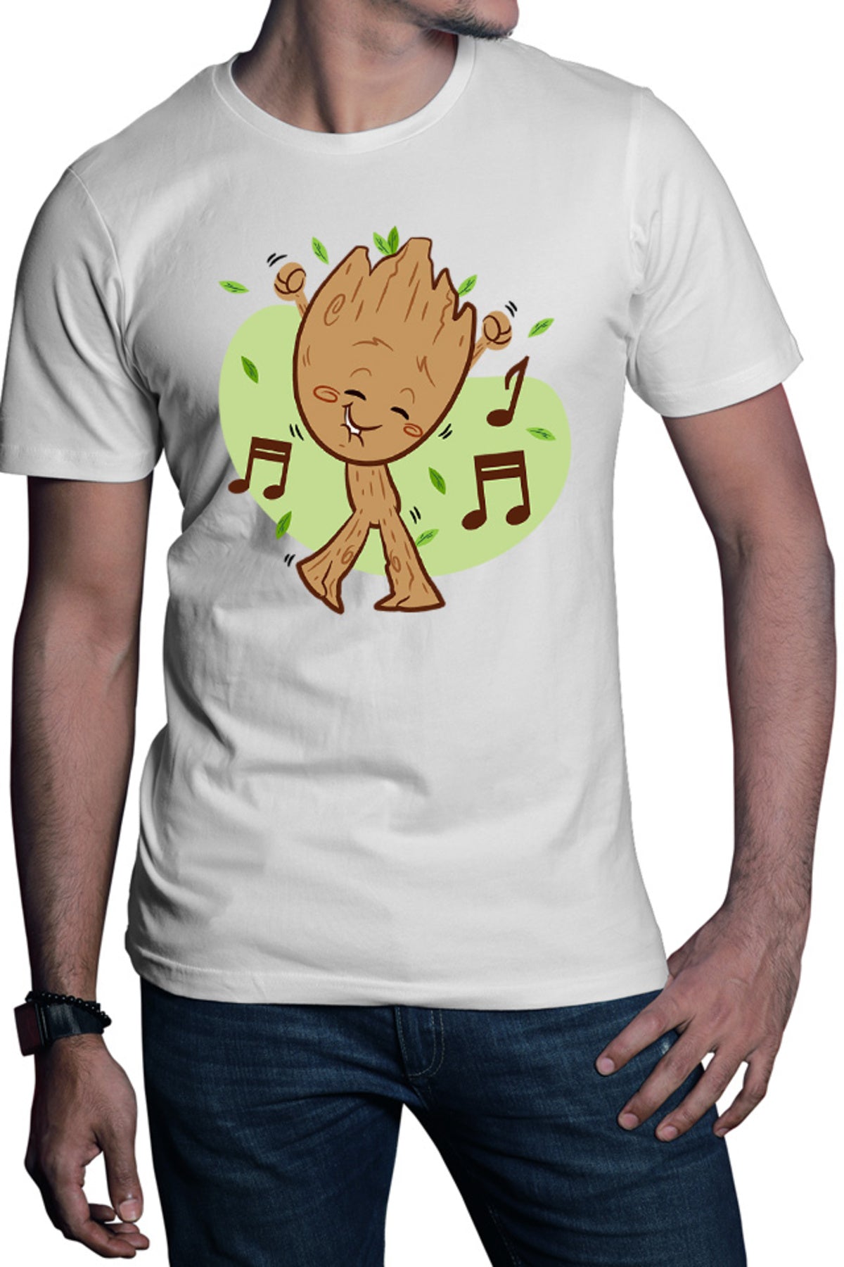 Tricou barbati Baby Groot Music Love Dance Marvel
