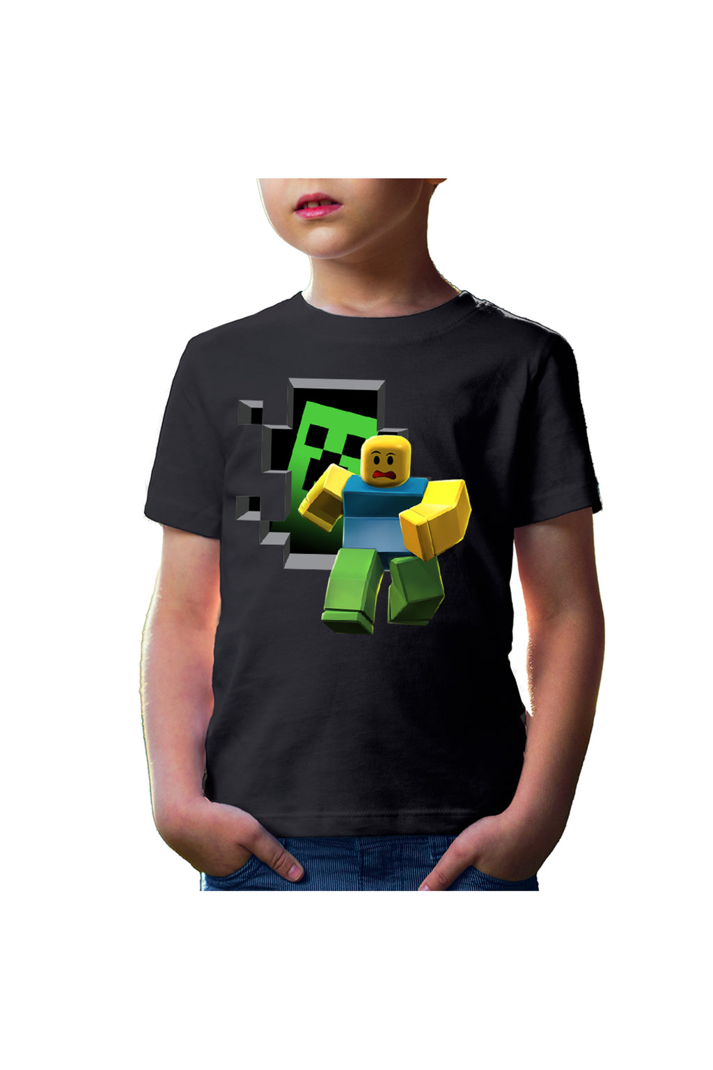 Tricou copii Roblox Minecraft Earth Aternos Mcskins