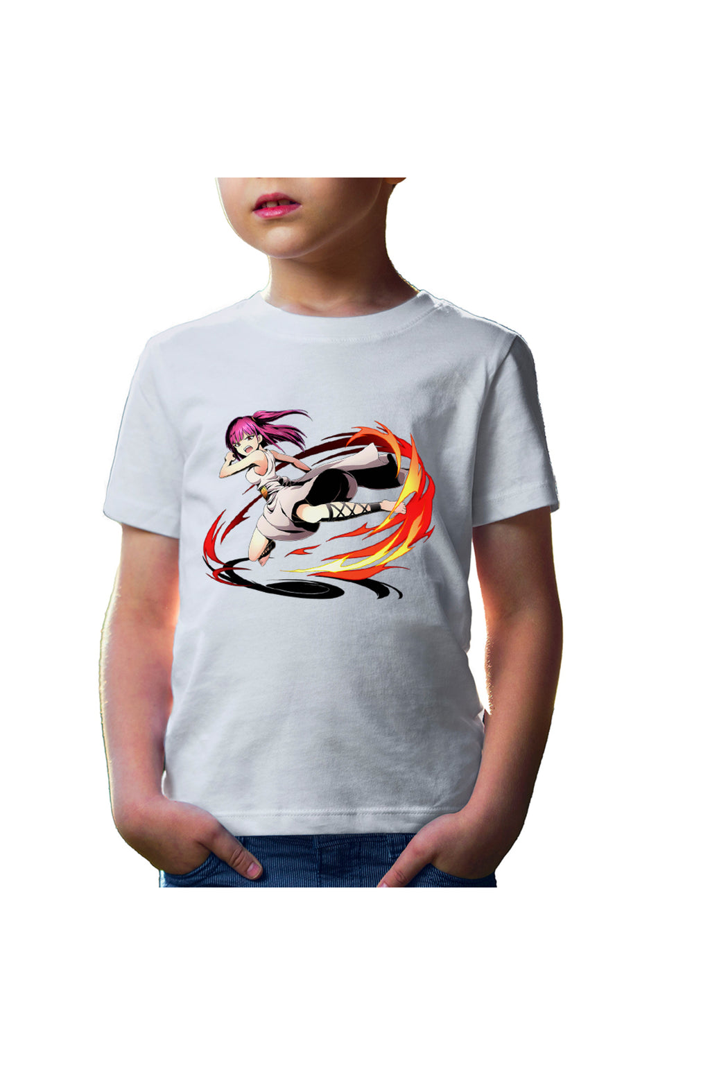Tricou copii Magi The Labyrinth of Magic Morgiana Fight Leg Fire