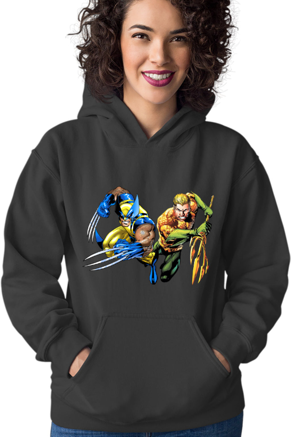 Hanorac dama Aquaman Wolverine Superhero Super Powers Wolf Cartoons DC