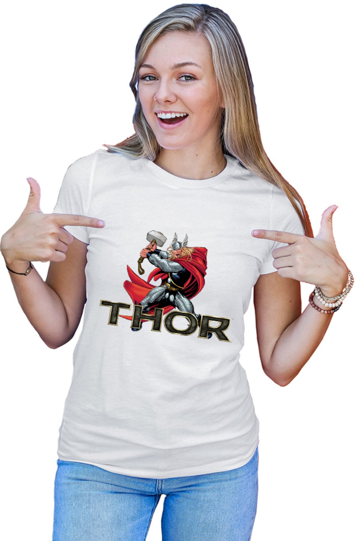 Tricou dama Thor Norse Mythology Marvel Costume Comics