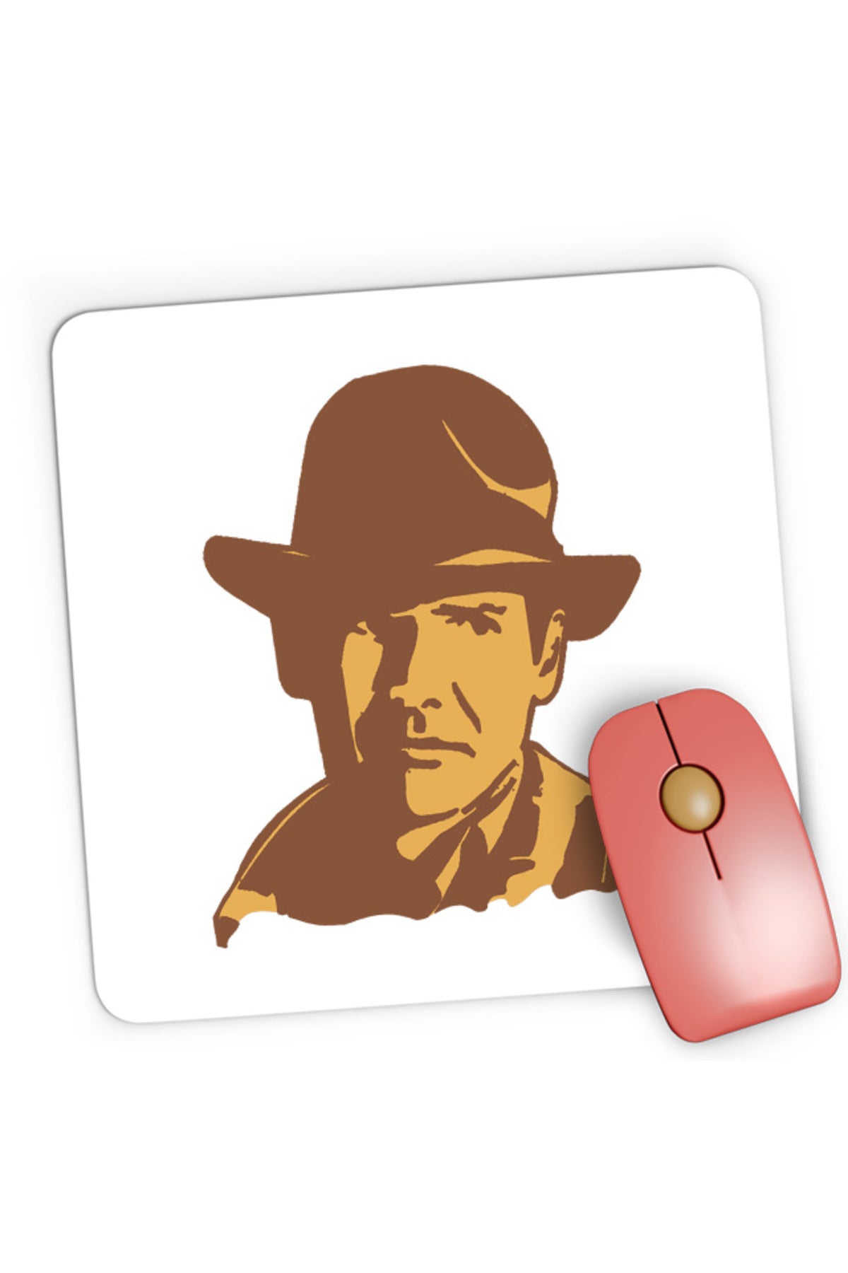 Mousepad Gaming Indiana Jones Portret Art Wolfgang Hohlbein, 21x19 cm
