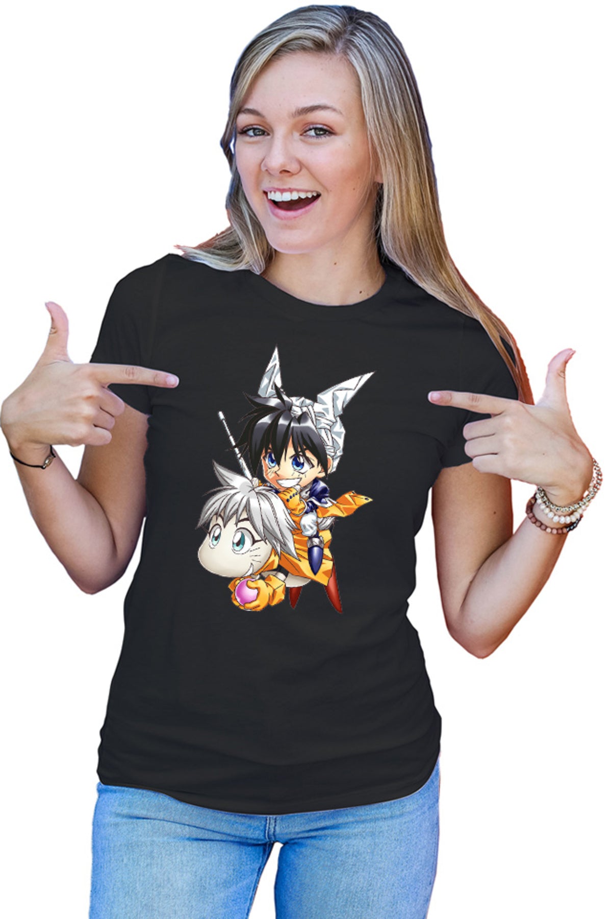Tricou dama Hoshin Engi Taikoubou Sibuxiang Chibi Fly Rod Otaku Naruto