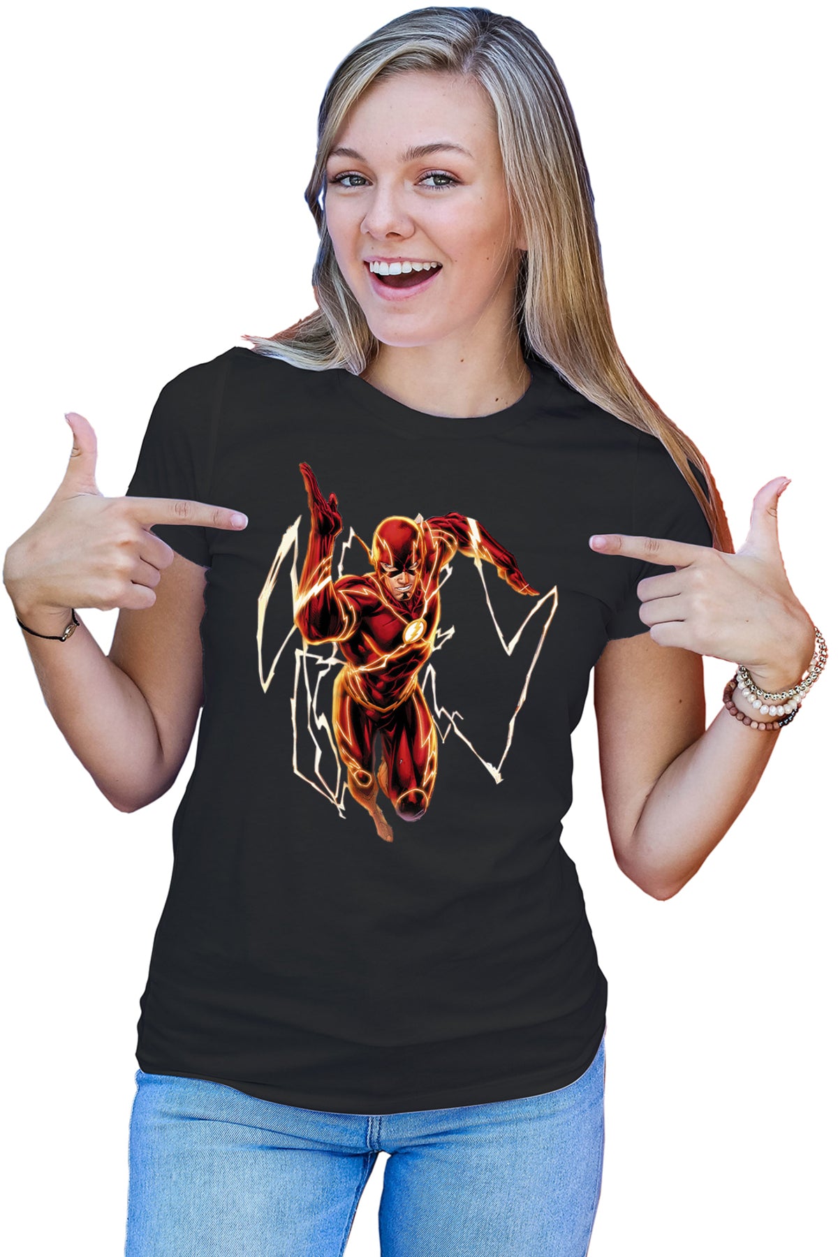Tricou dama The Flash Comic Book Marvel Desene Animate