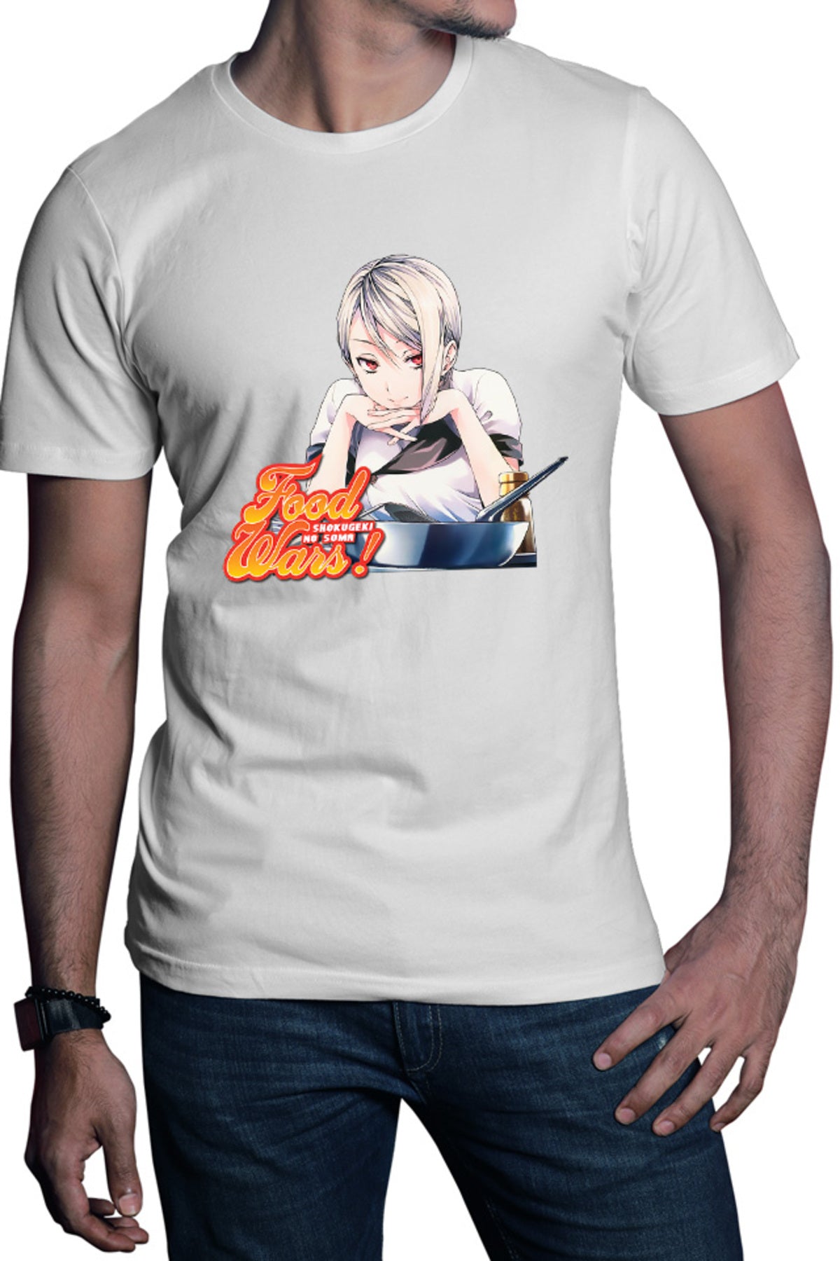 Tricou barbati Food Wars Alice Cooking Pan Animeeater