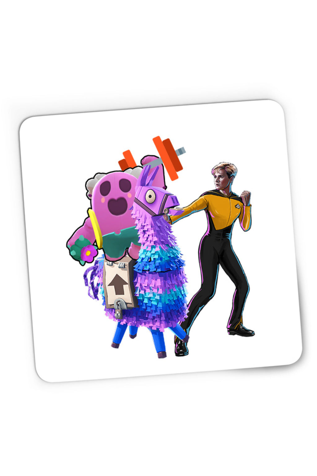 Mousepad Gaming Brawl Stars Lift Hero Trek Fortnite Goat Battleroyale, 21x19 cm