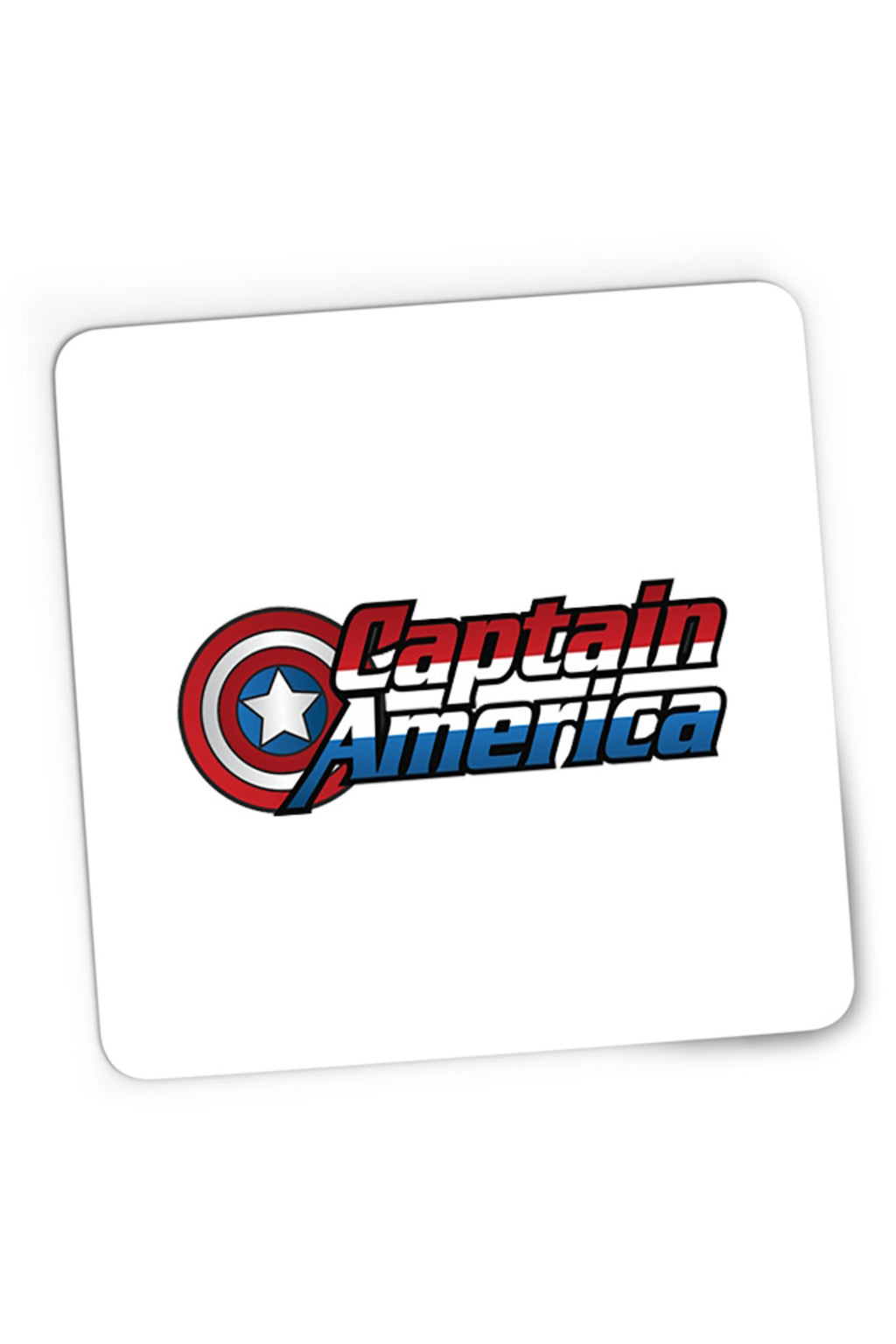 Mousepad Gaming Captain America Logo Marvel Super Powers Hero Kids, 21x19 cm