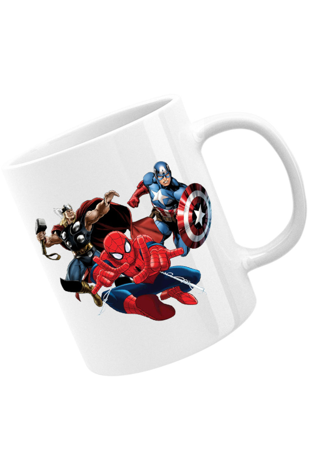 Cana Spiderman Captain America Thor Fly Hero Cool, alba, 330 ml