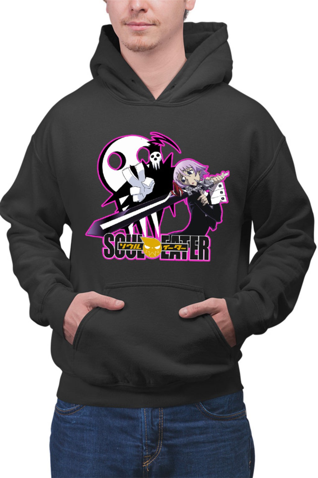 Hanorac barbati Soul Eater Death The Kid Crona Psihic Anime Comedy