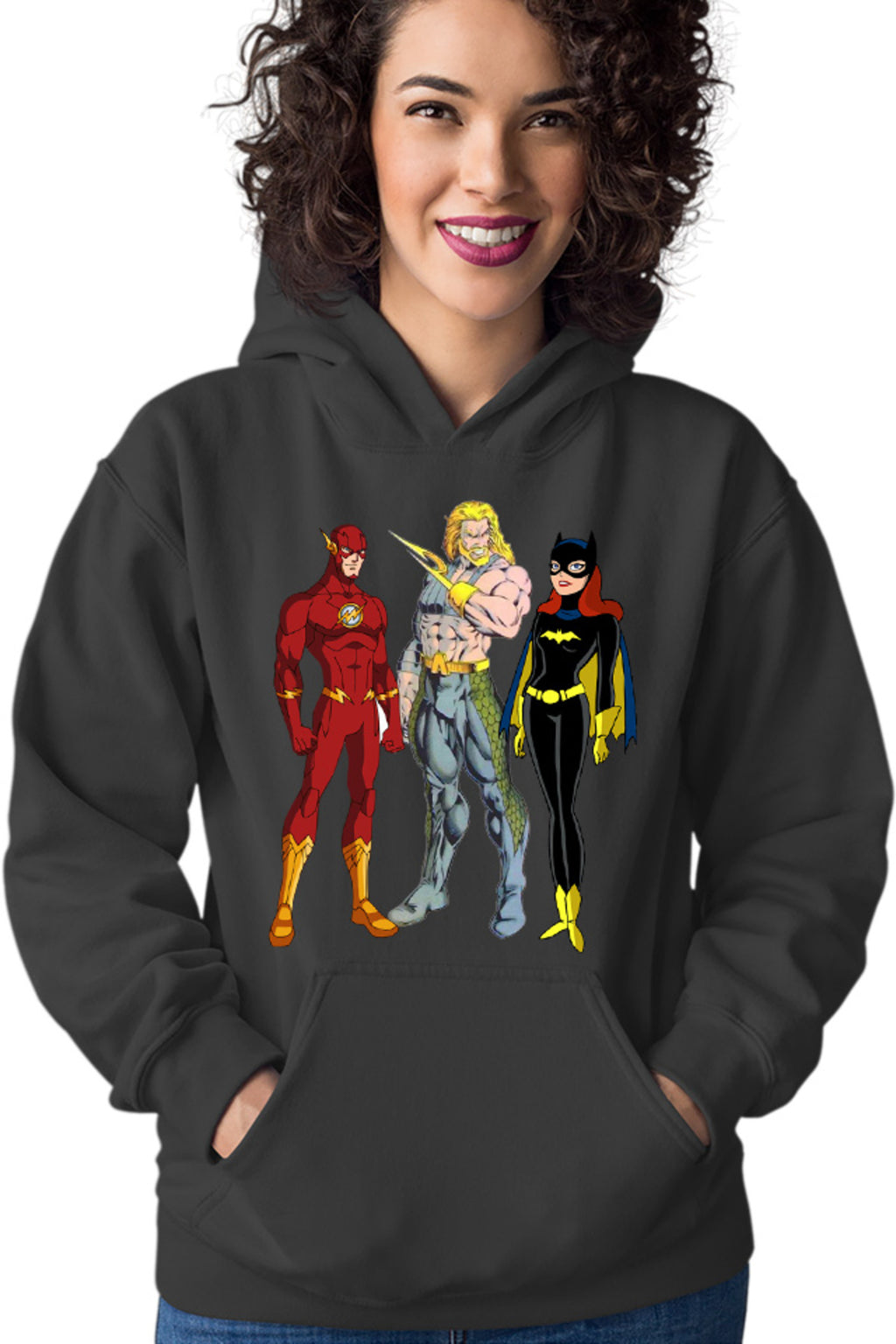 Hanorac dama Aquaman Batgirl Flash Comics Cartoons Water Action Mystery