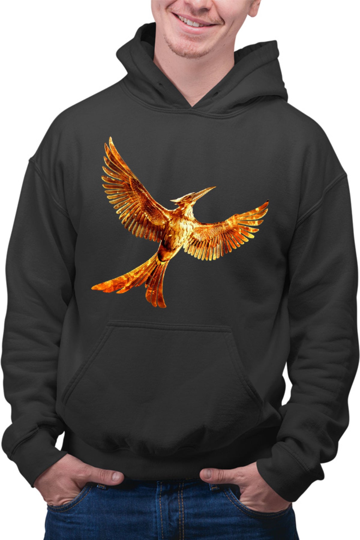 Hanorac barbati The Hunger Games Bird Sci-FI Action Adventure Run