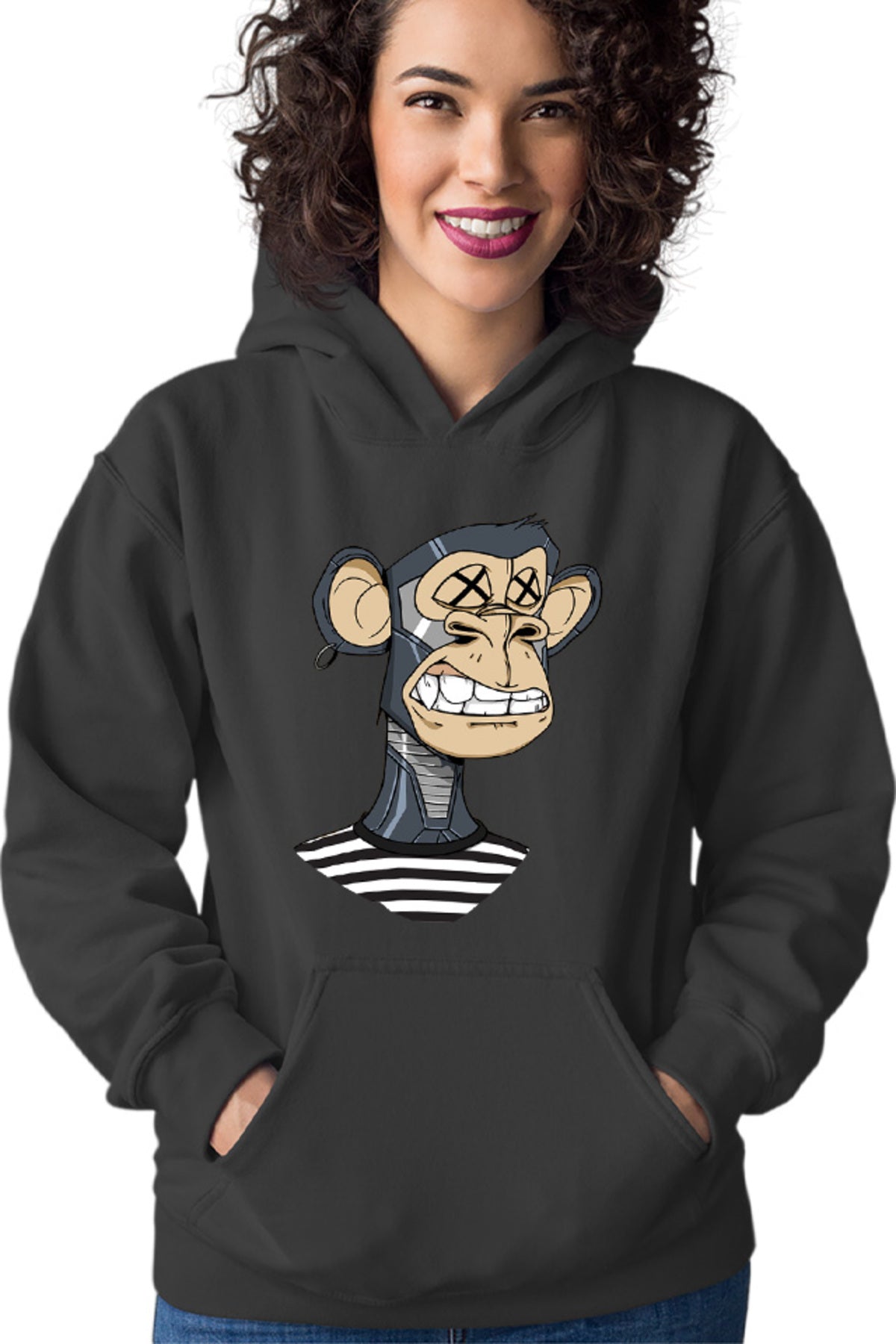 Hanorac dama NFT Monkey Currency Money Trend Animal