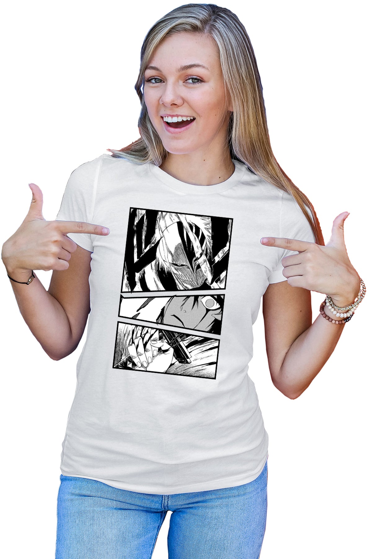Tricou dama Bleach Ichigo Kurosaki Rukia Psiho