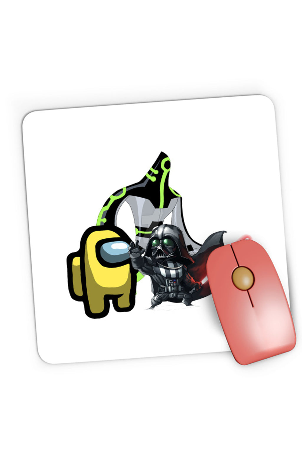 Mousepad Gaming Ben 10 Among Us Crew Member Darth Vader Immortality Chibi, 21x19 cm