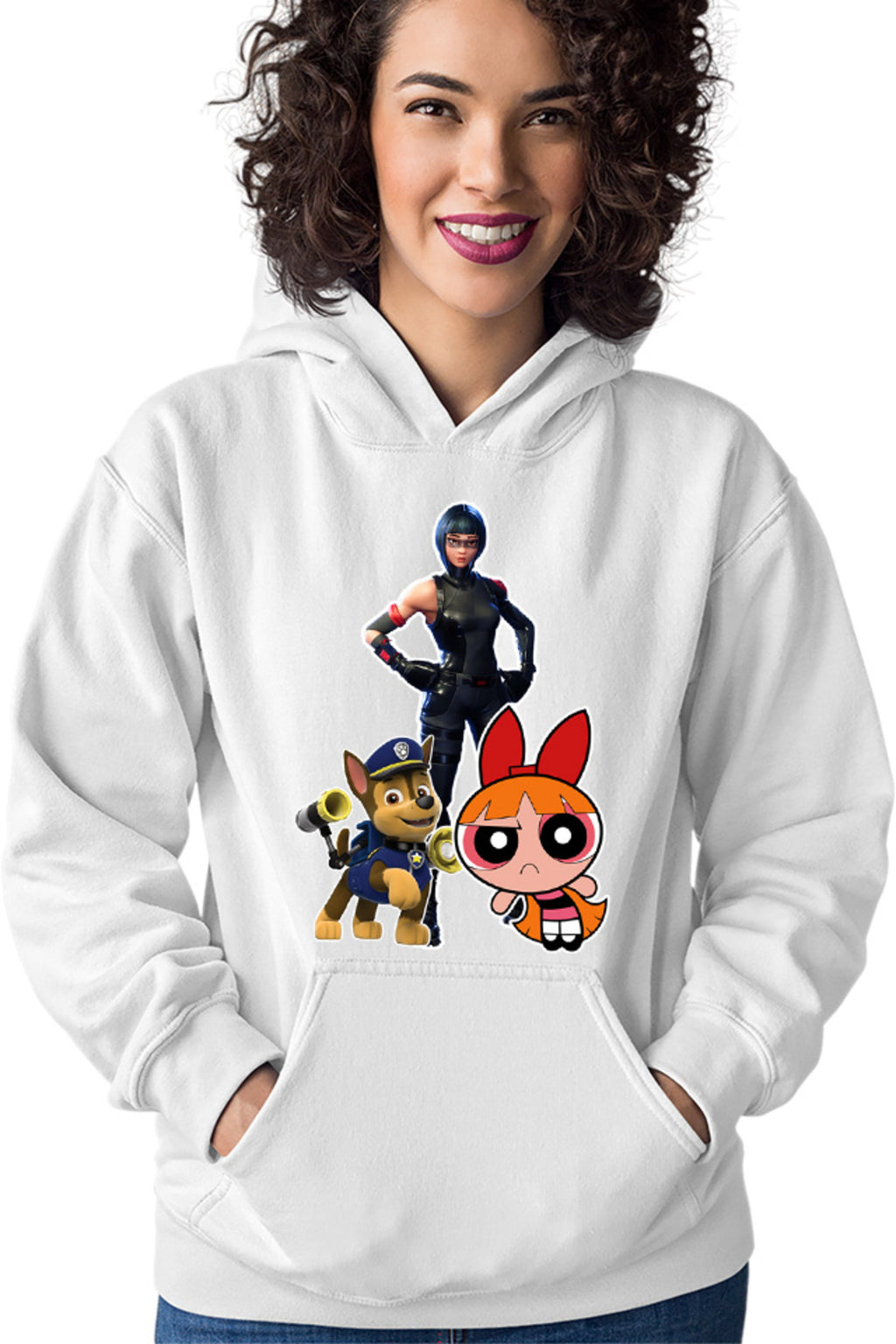 Hanorac dama Fortnite Panter Cat Costume Skin Powerpuff Girls