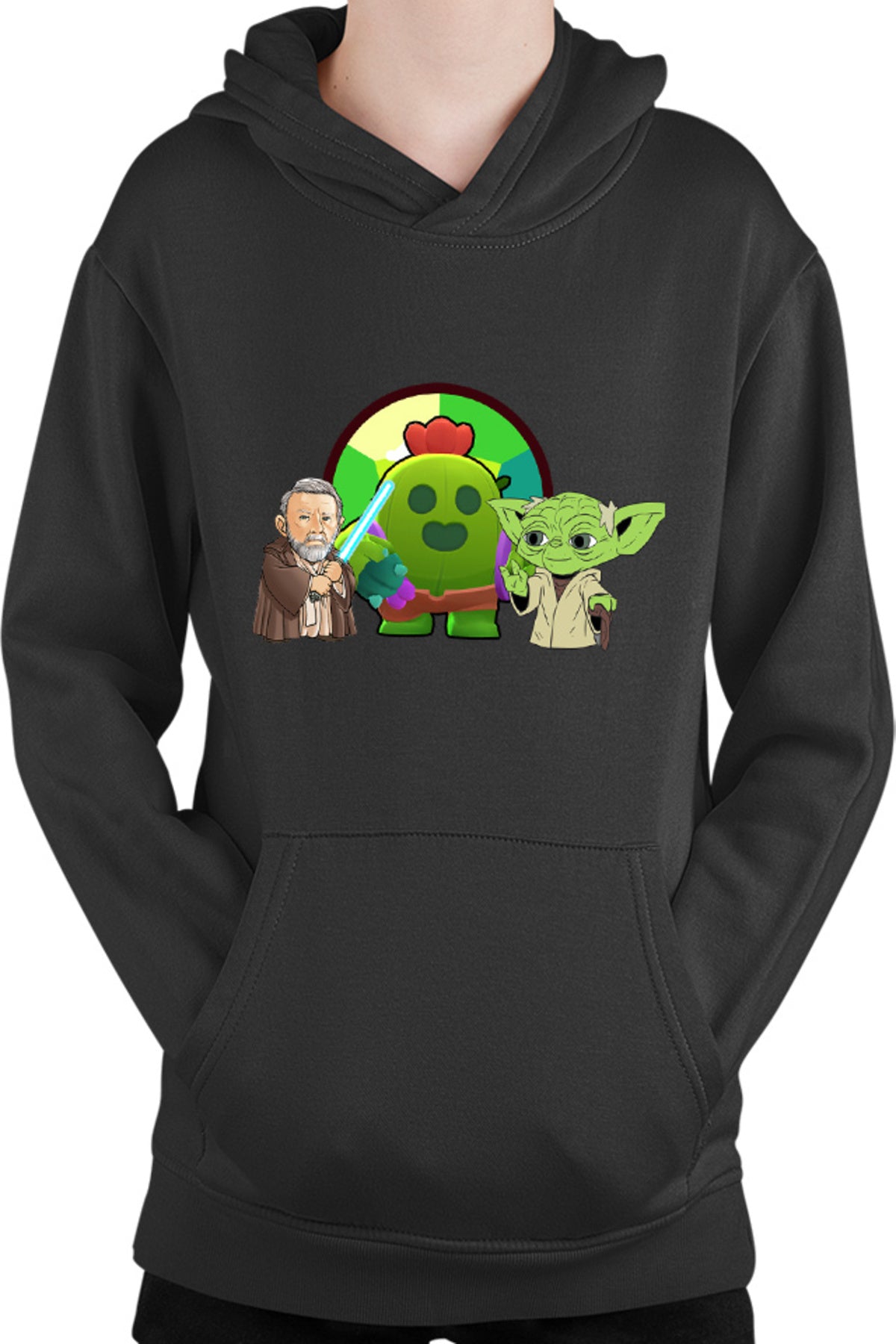 Hanorac copii Brawl Stars Cactus Flower Bio StarWars Obi Wan Kenobi Yoda
