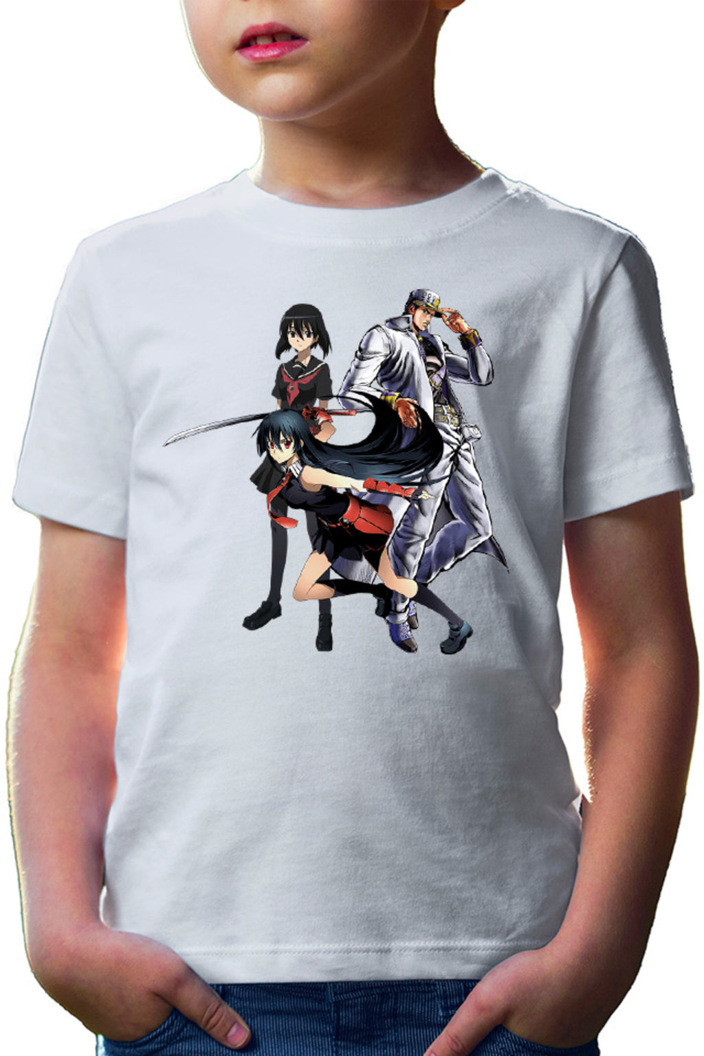 Tricou copii Akame ga Kill Kurome Jotaro Jojo's Bizarre Super Power Family