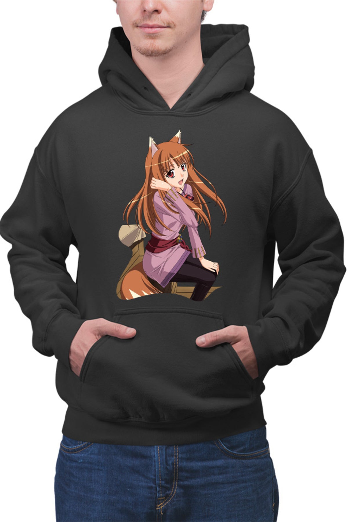 Hanorac barbati Spice And Wolf Holo Desene Anime