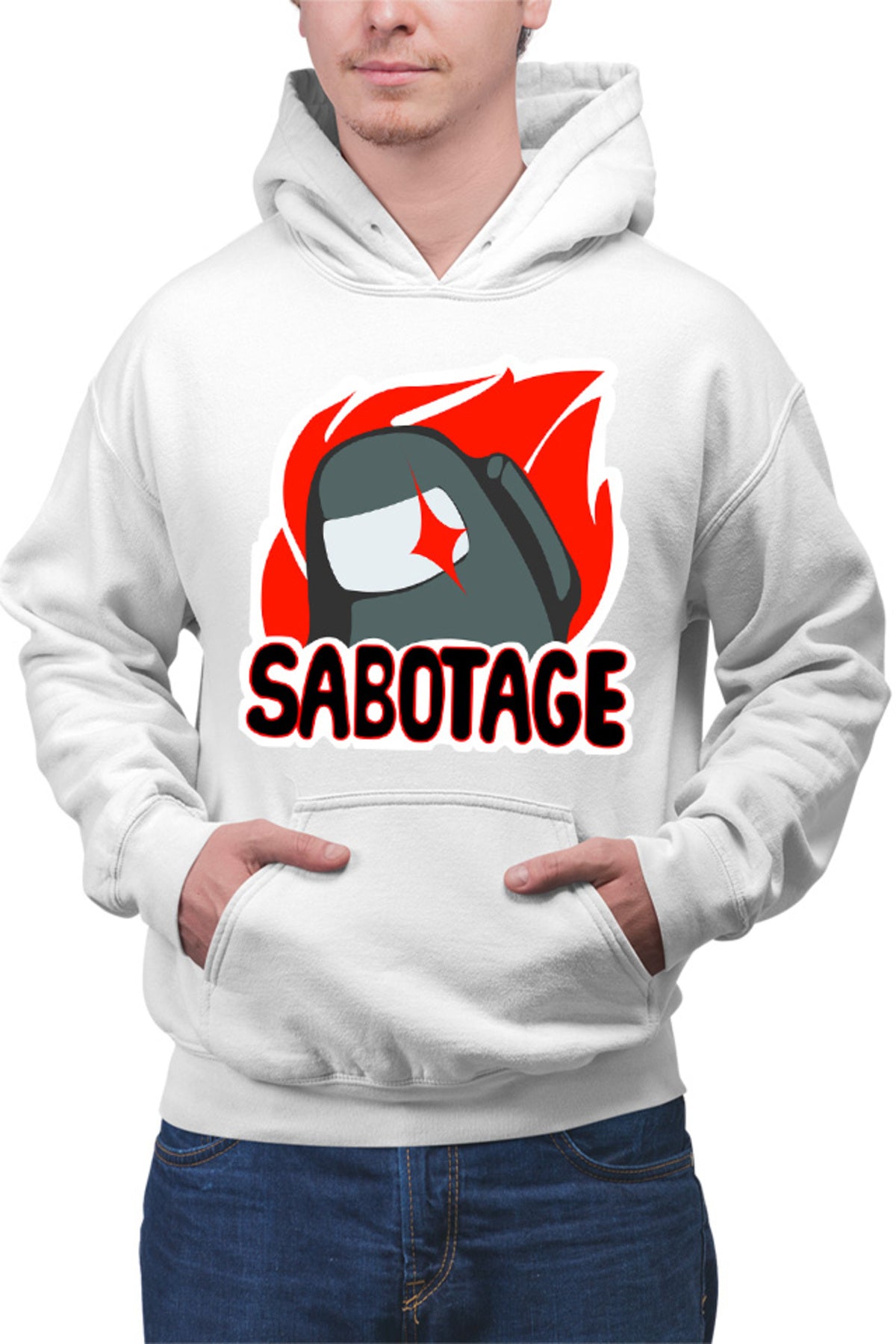 Hanorac barbati Among Us Sabotage Crew Space Station Task Vent