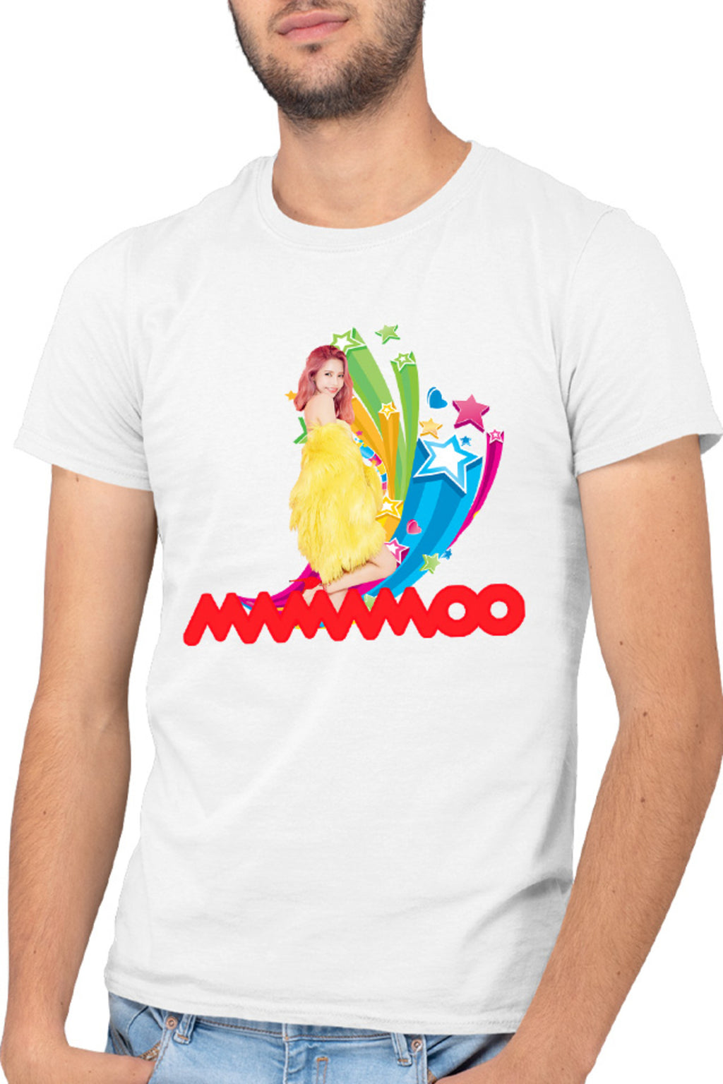 Tricou barbati Mamamoo Wheein Moonbyul Solar Competition Happy