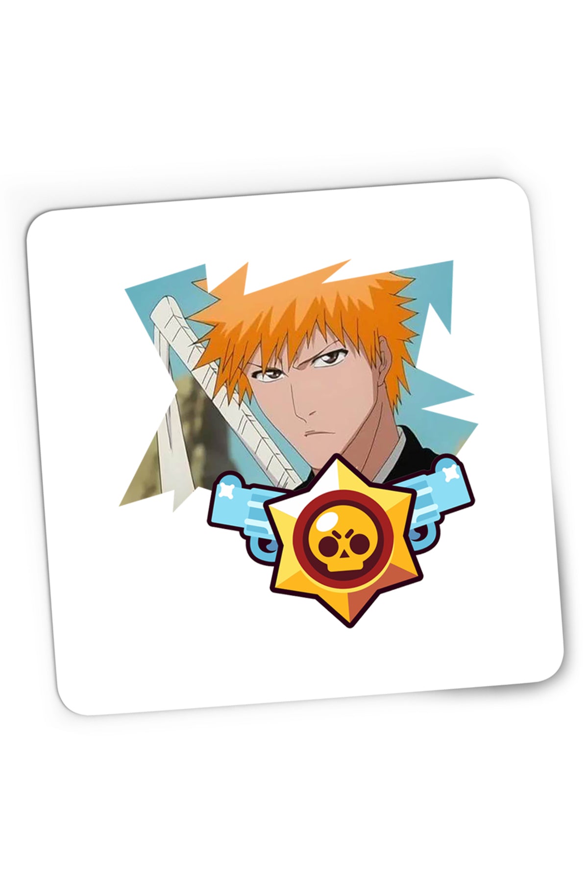 Mousepad Gaming Bleach Ichigo Brawl Stars Leon Samurai, 21x19 cm