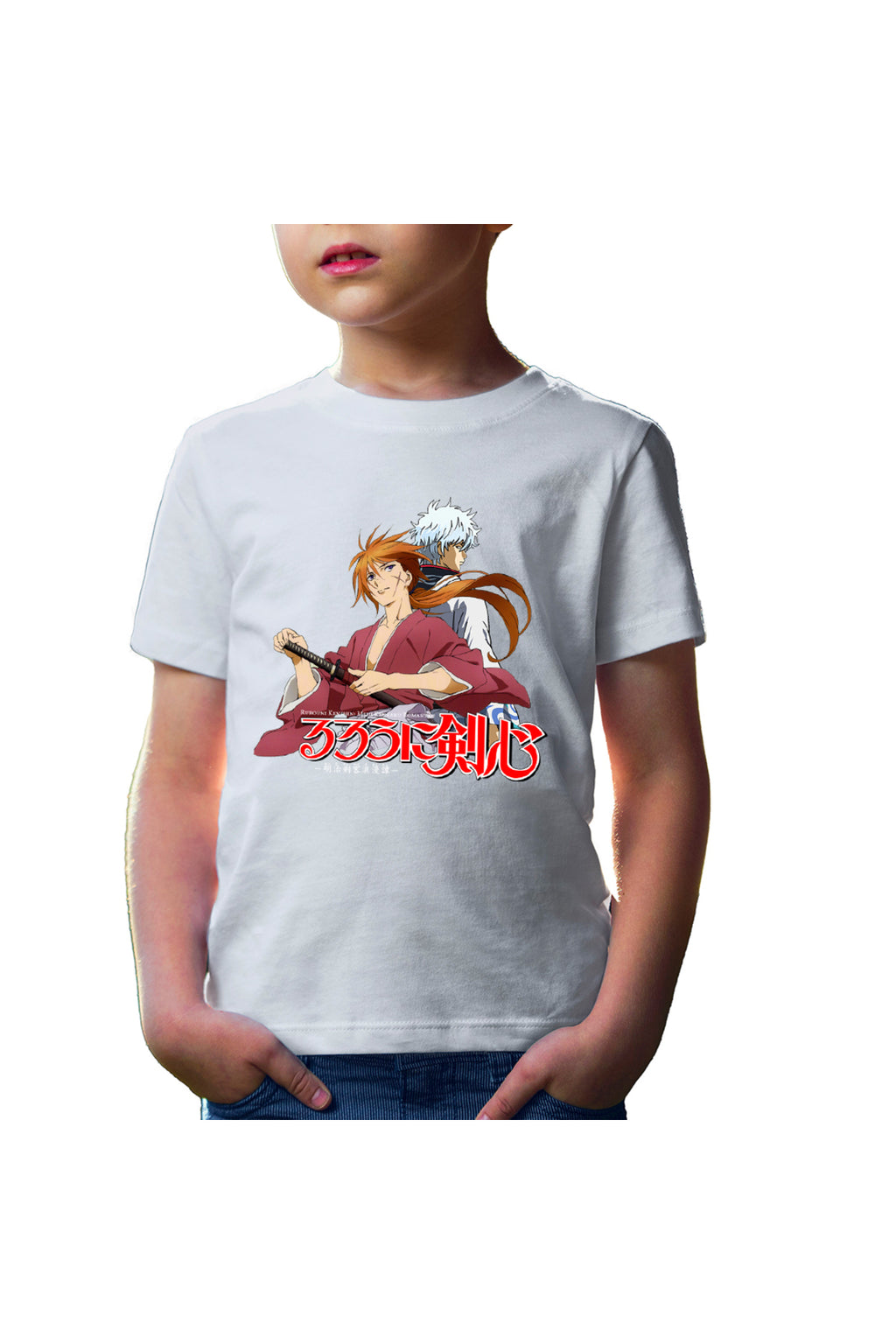Tricou copii Rurouni Kenshin Gintoki Kenshin Back