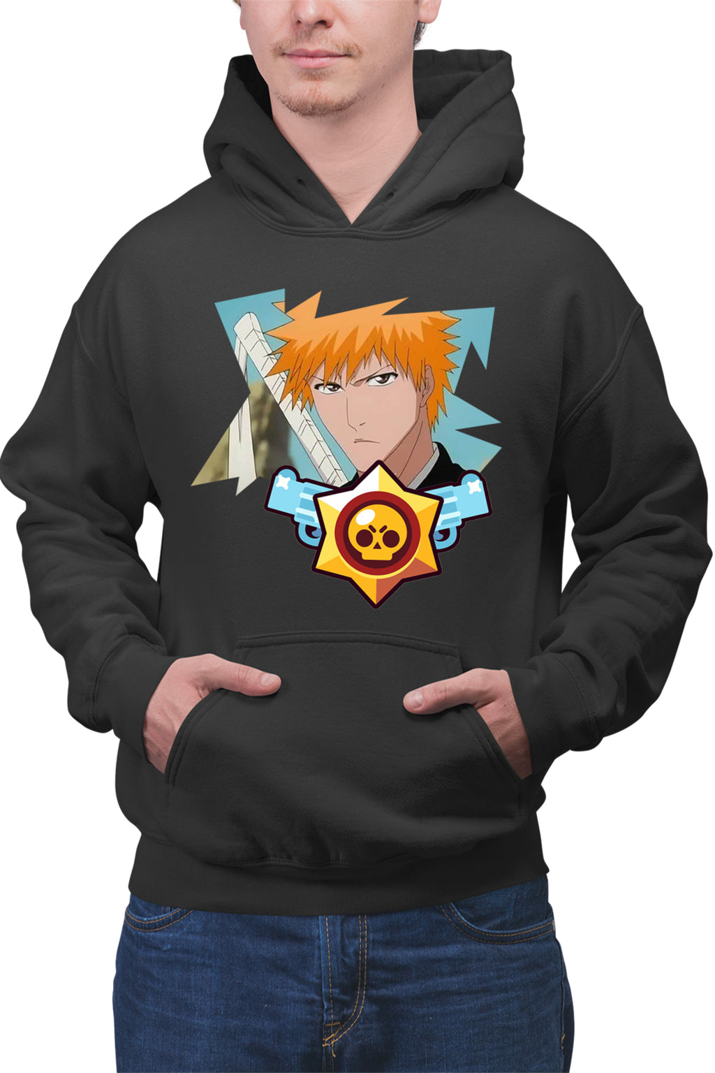 Hanorac barbati Bleach Ichigo Brawl Stars Leon Samurai
