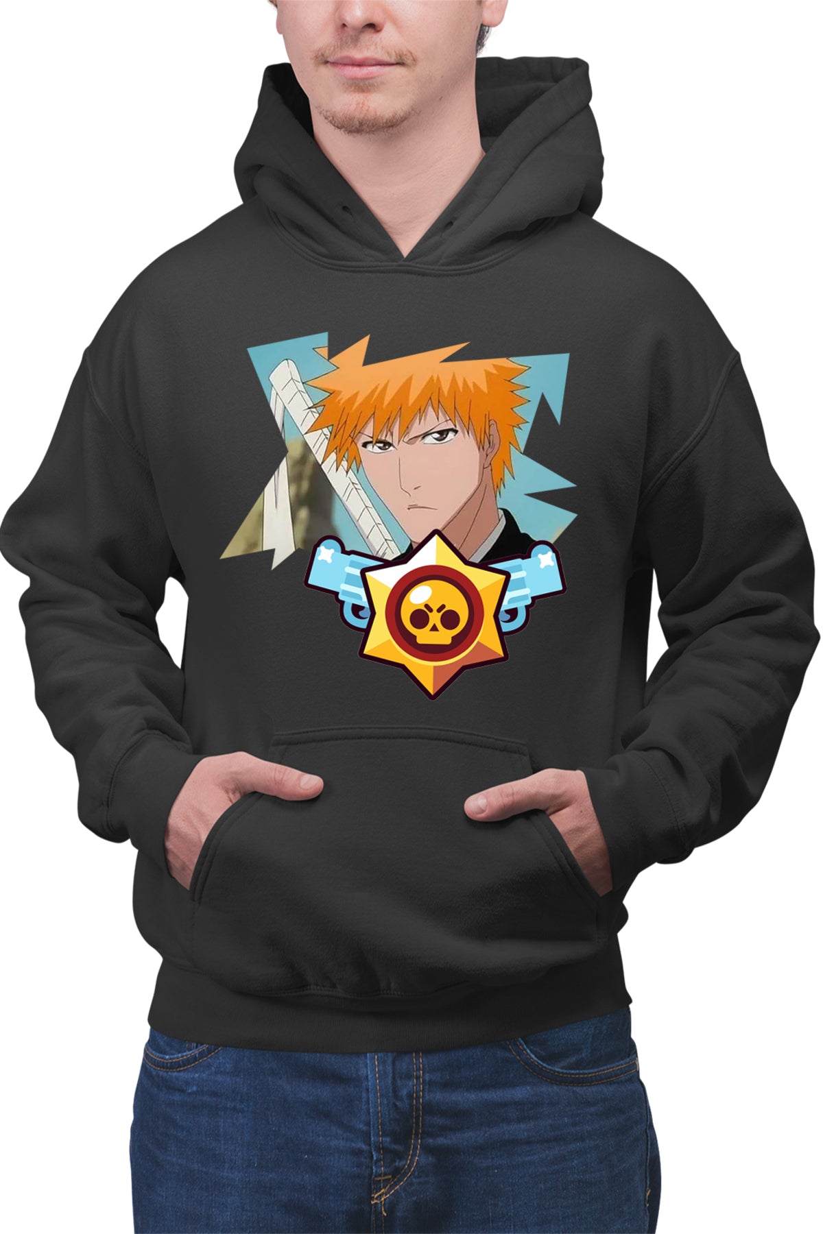 Hanorac barbati Bleach Ichigo Brawl Stars Leon Samurai