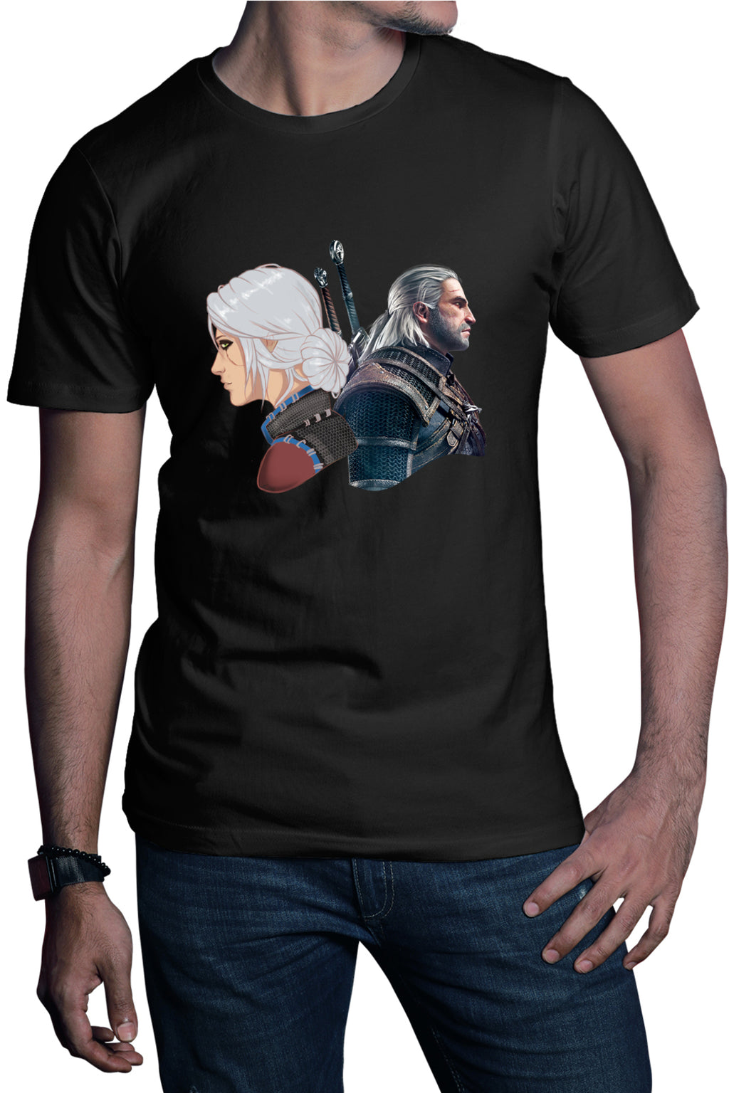 Tricou barbati The Witcher Geralt Ciri Xbox Game Nvidia