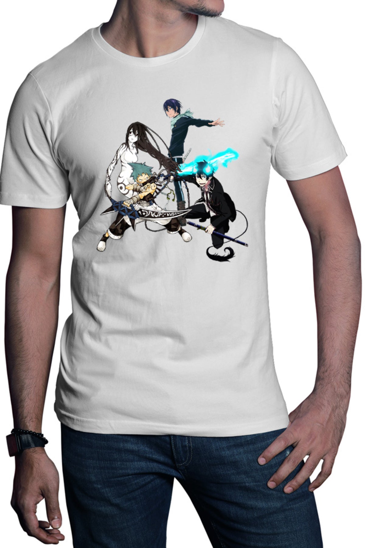 Tricou barbati Soul Eater Black Star Yato Noragami Rin Ao no Exorcist Ghost